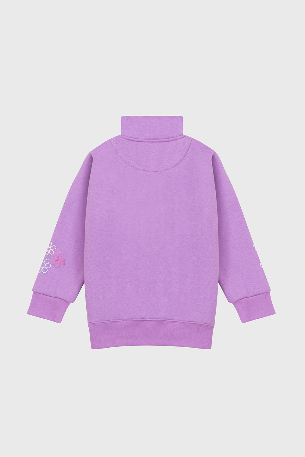 Lavender Half-Zip Fleece Sweatshirt
