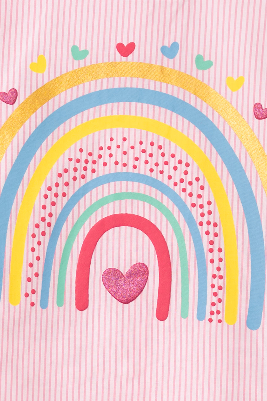 Rainbow Soft Pink Girls cotton shirt