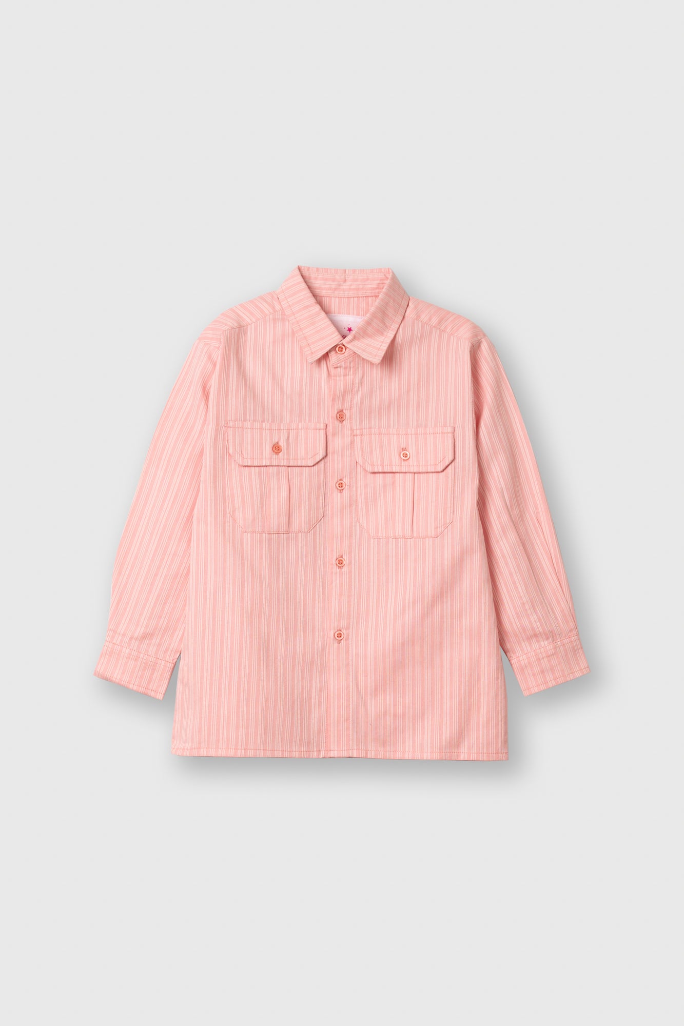 Boys Soft Peach Casual Shirt
