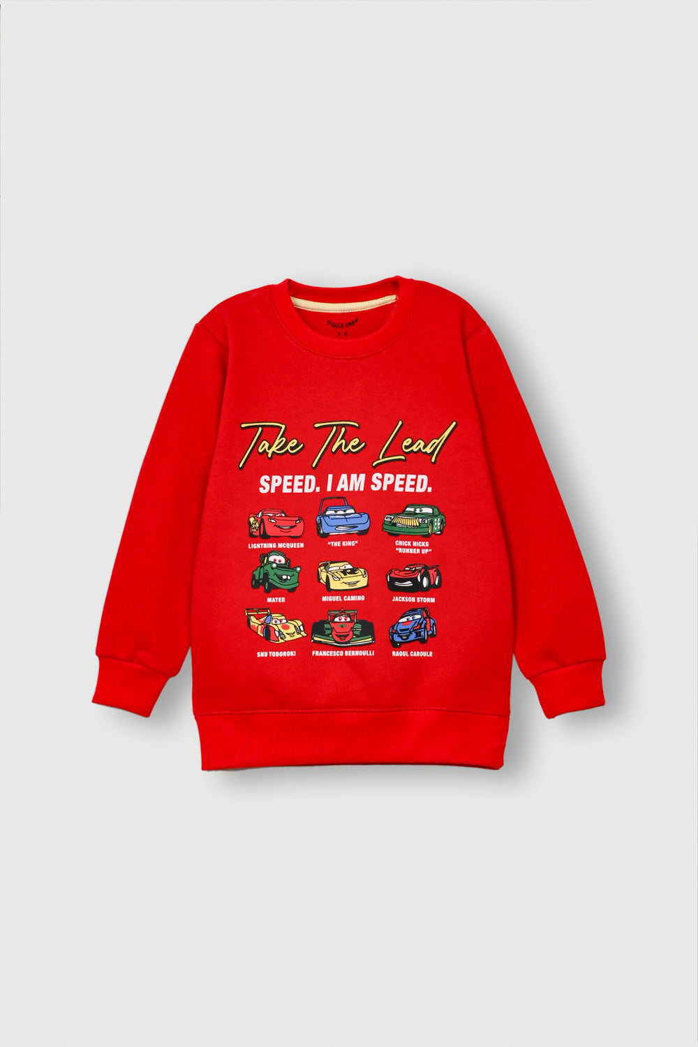 Boys Speed Racer Red Fleece Sweatshirt