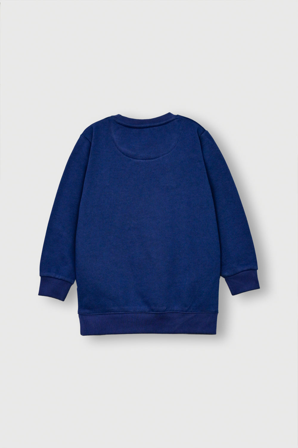 Girls Floral Charm Navy Fleece Sweatshirt