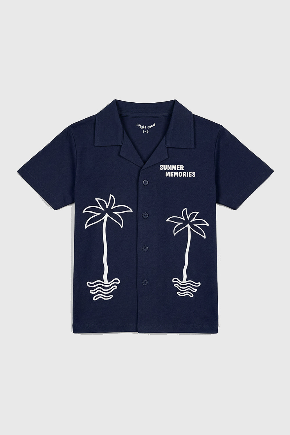 Boys dark blue Button down polo | Giggles Crew Kids Clothing Pakistan |