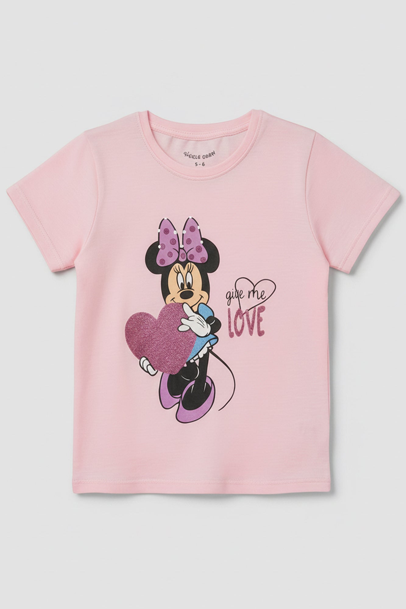 Girls Minnie Love Sparkle Tee shirt