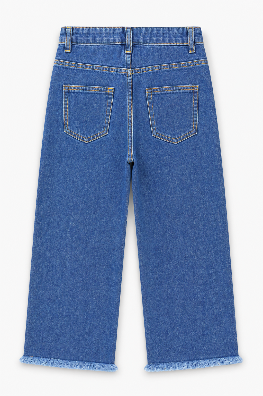 Girls Bloom Breeze Embroidered Denim Pants | Giggles Crew Kids Clothing Pakistan |