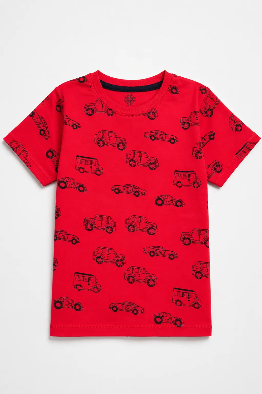 Boy's red color Jeep T-Shirt | Giggles Crew Kids Clothing Pakistan |