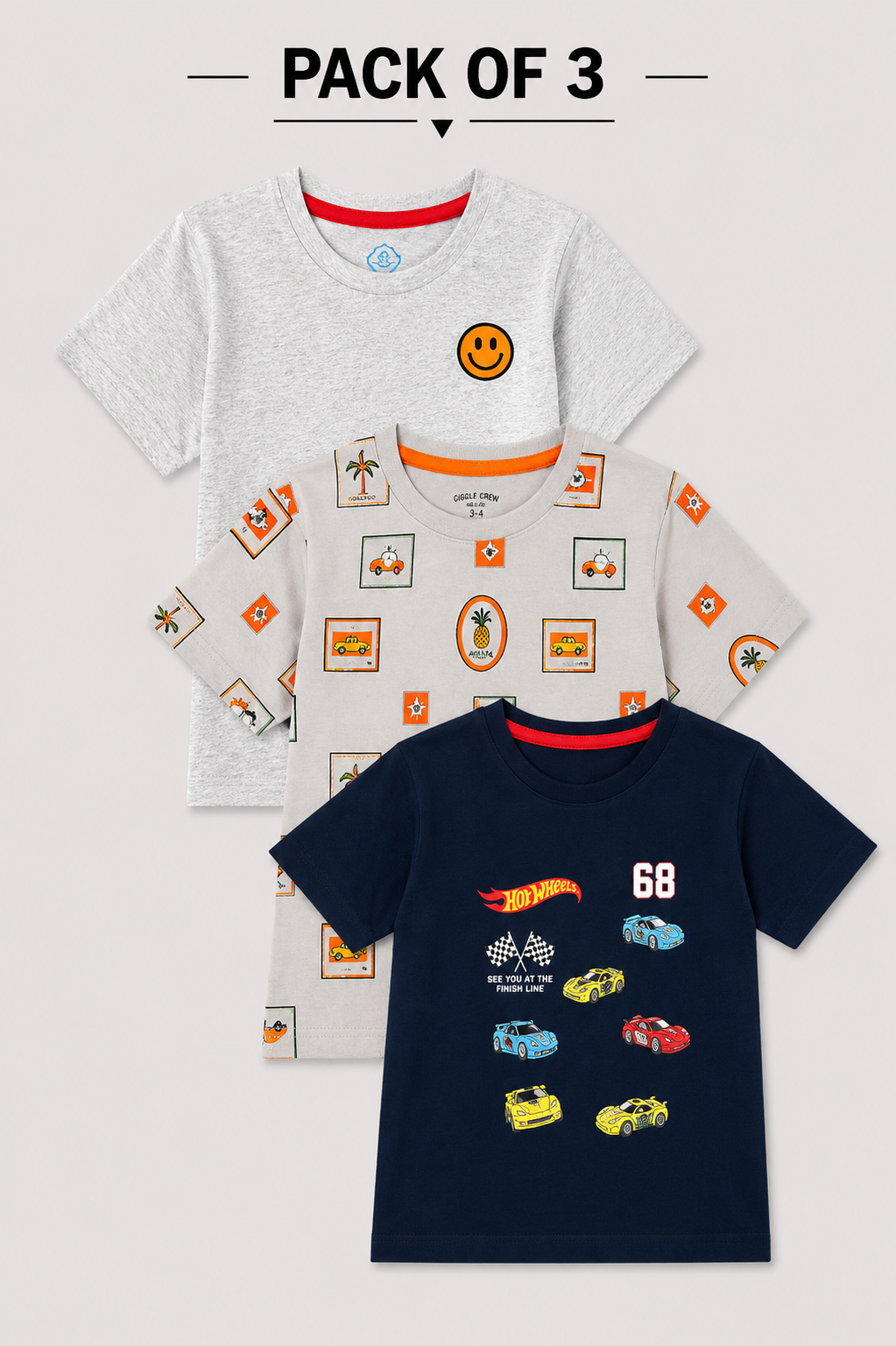 Pack of 3 T shirt