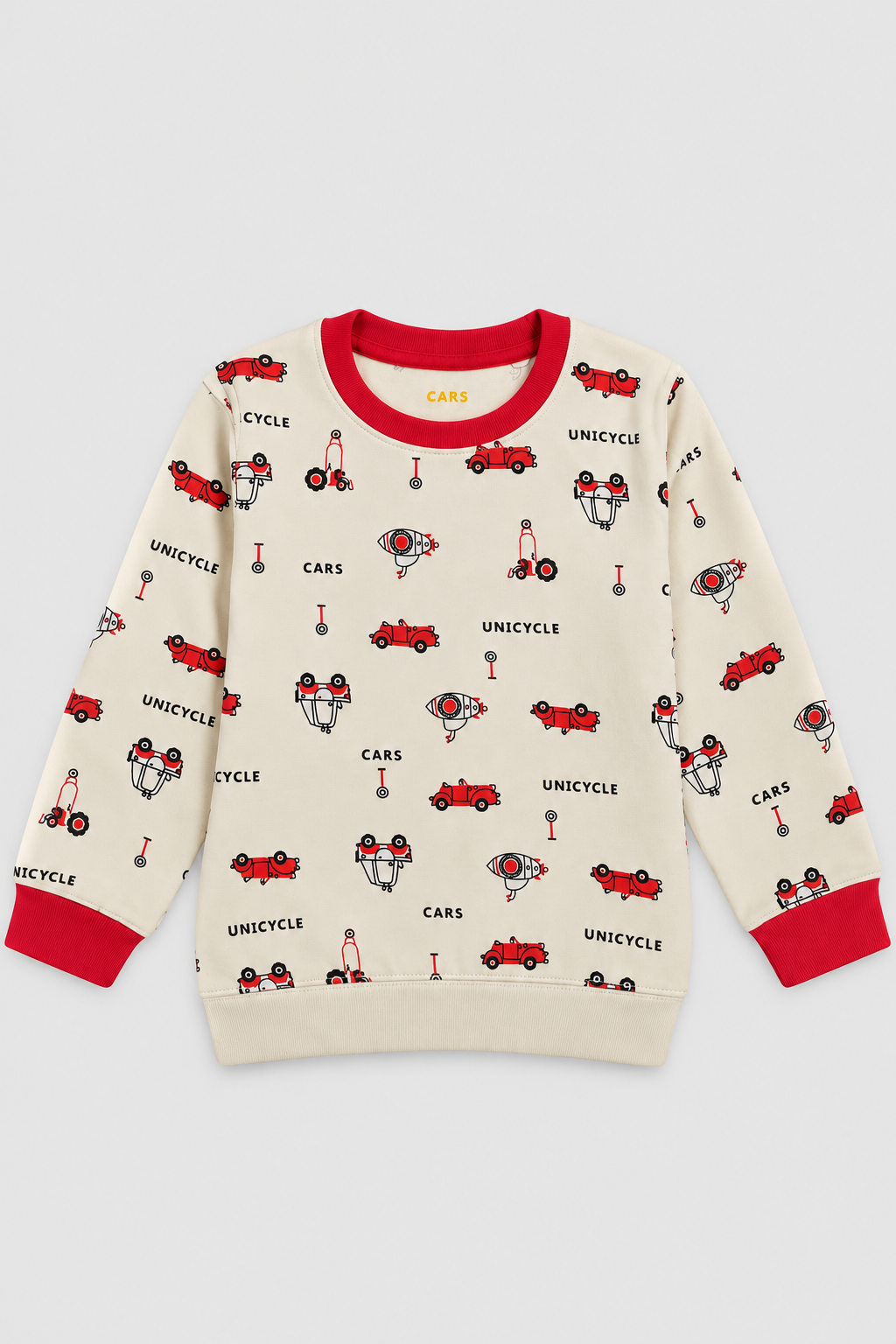 Boys Car Print Sweatshirt