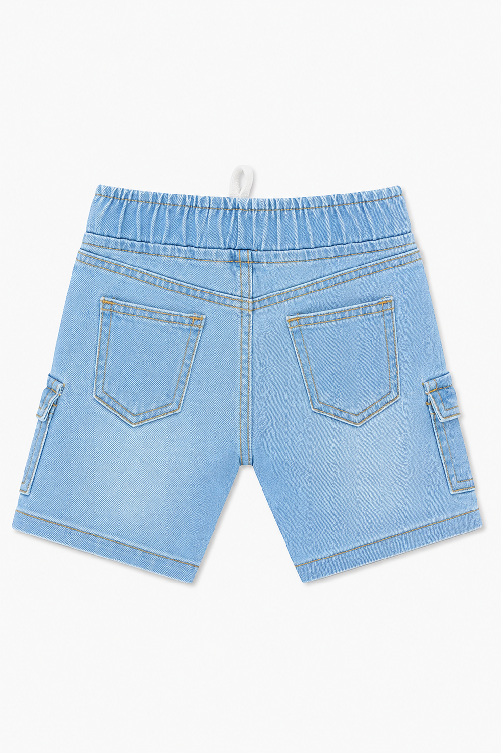 Boys Sky Blue Cargo Denim Shorts (BS-15) | Giggles Crew Kids Clothing Pakistan |