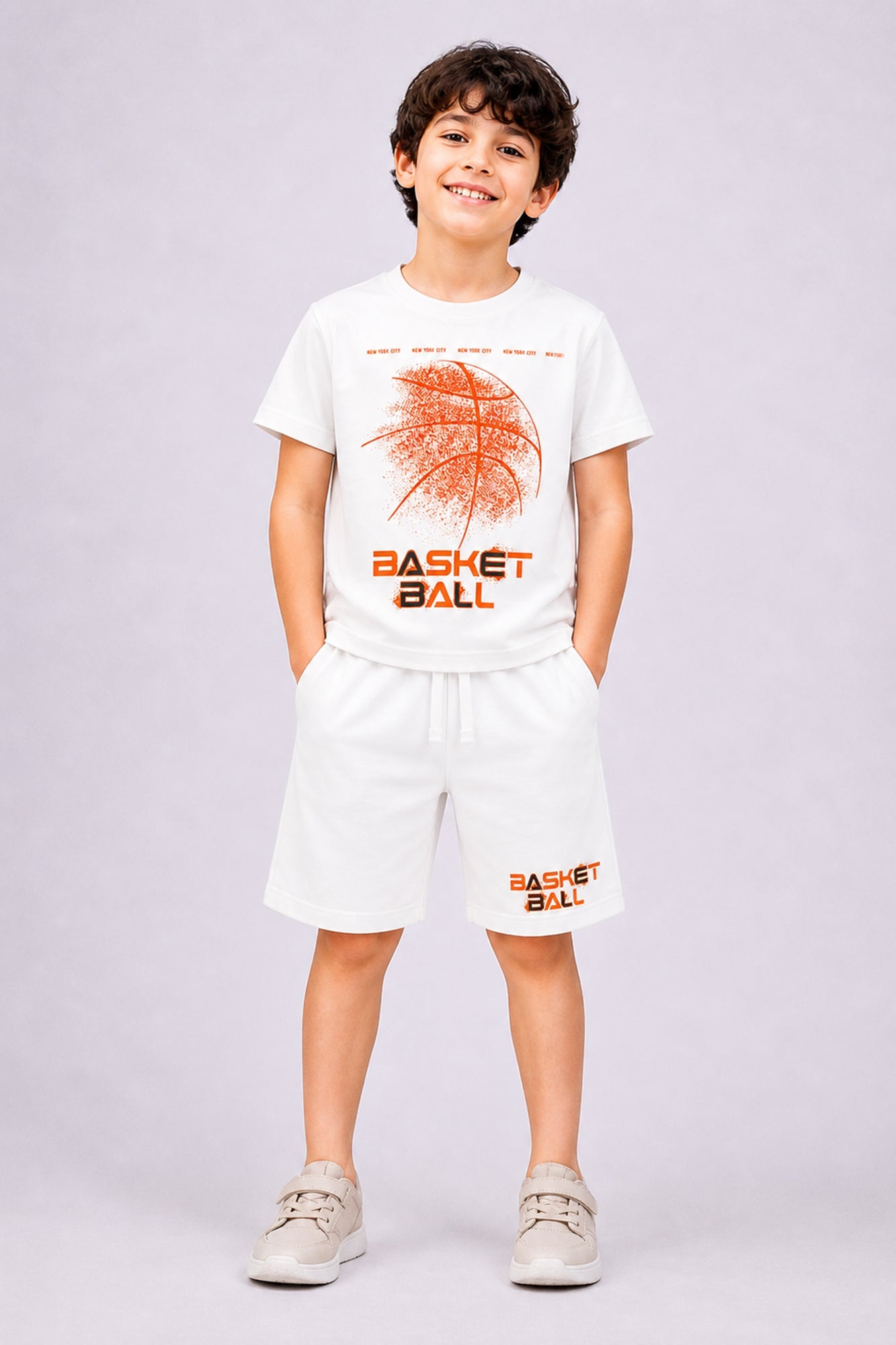 Boys Basketball Street Co-ord Set | Giggles Crew Kids Clothing Pakistan |