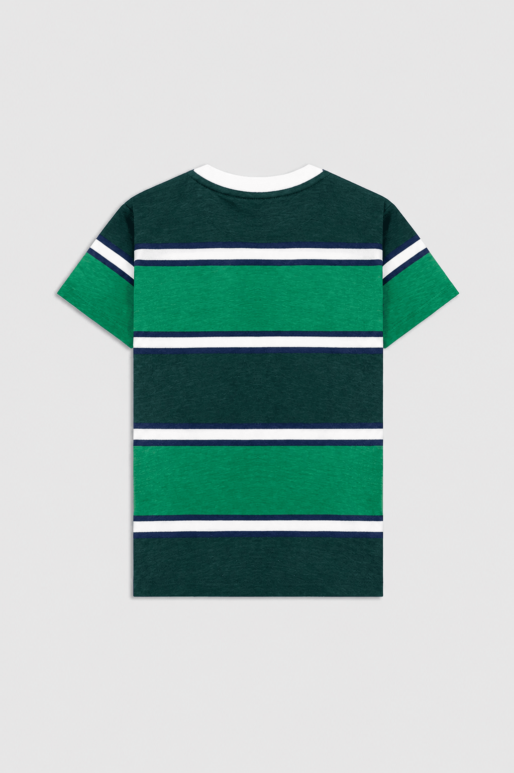 Boys Green Color-Block Striped T-Shirt - Giggles Crew