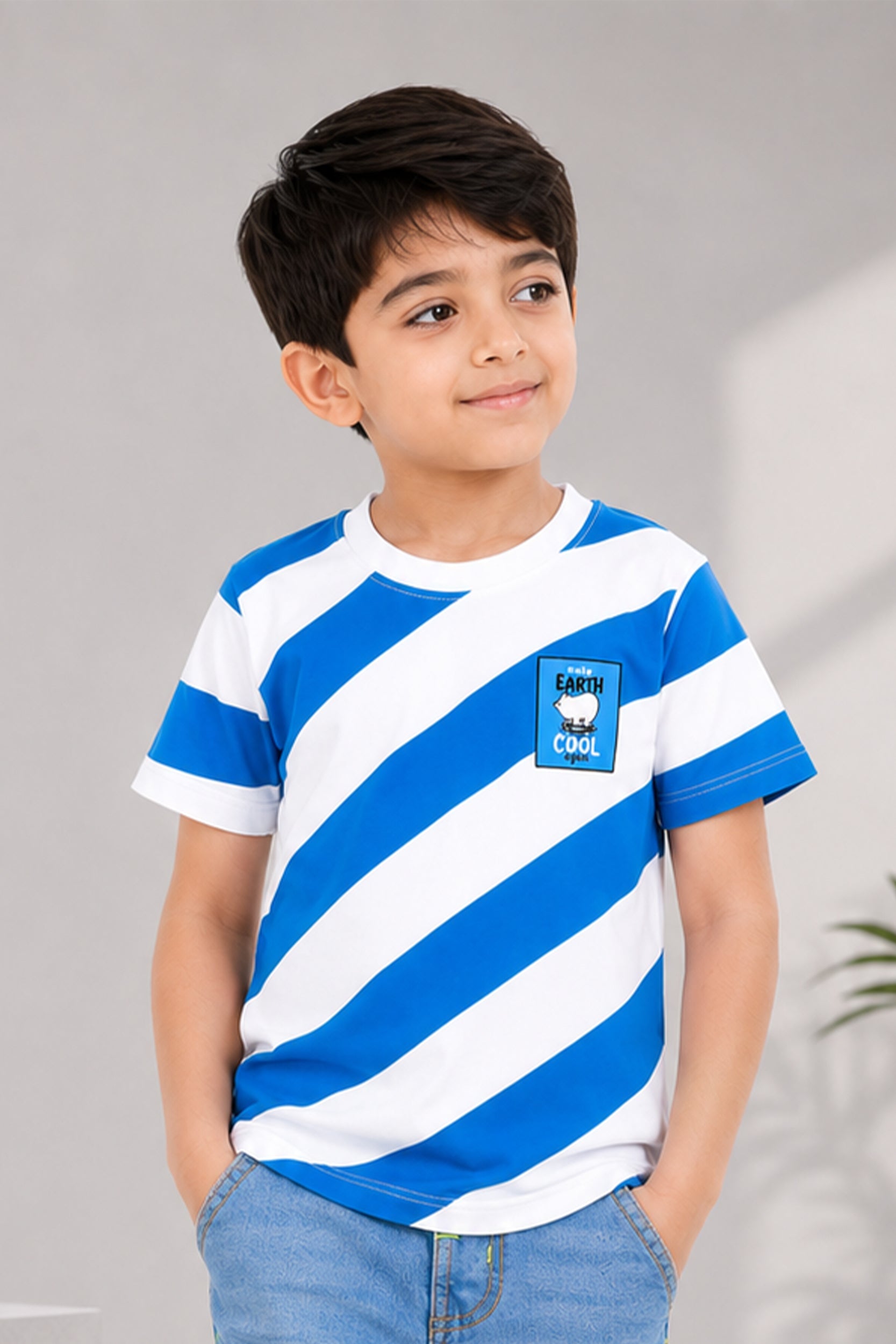Boy's Ocean Breeze Striper shirt - Giggles Crew