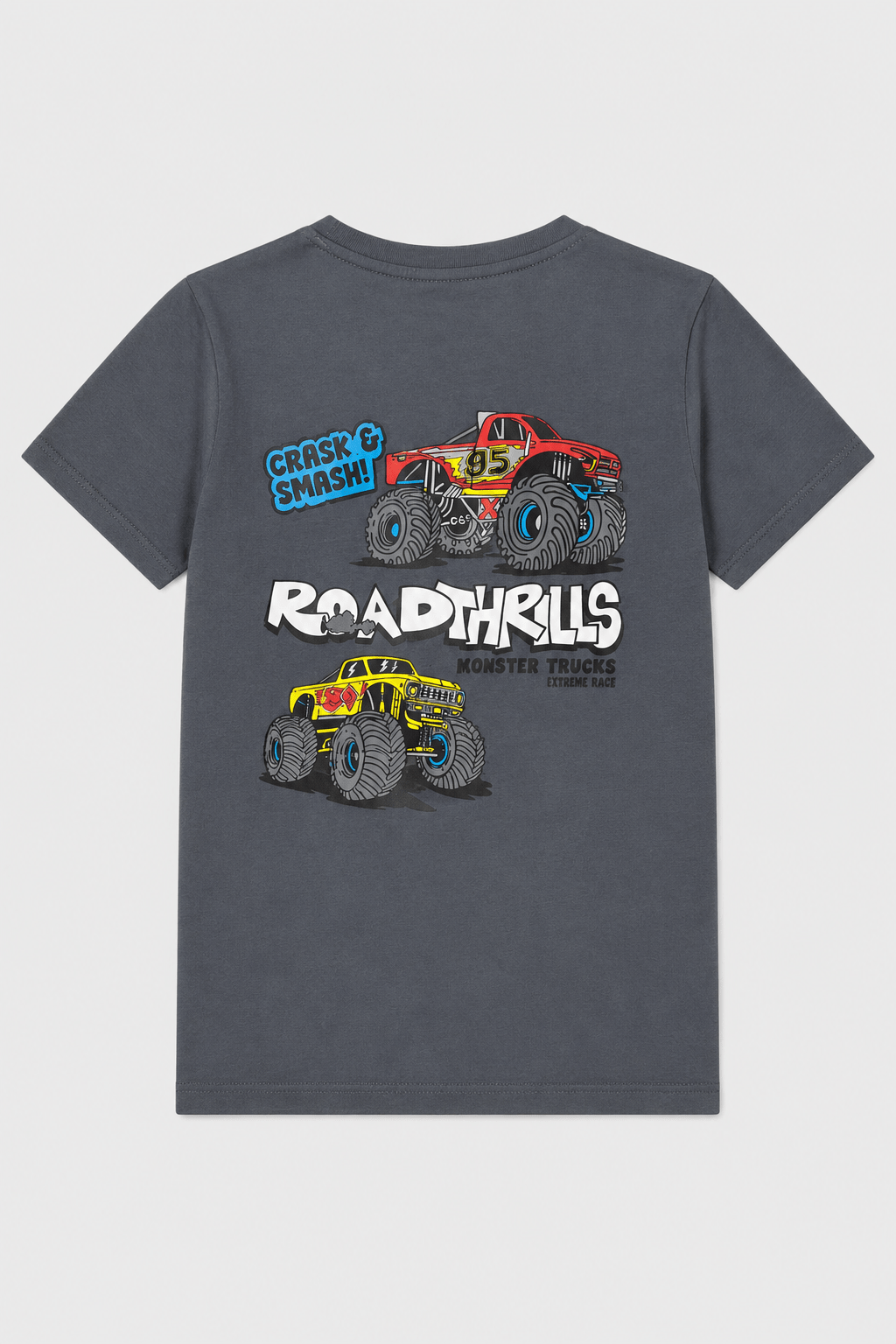 Boys Road Thrills Monster Truck T-Shirt - Giggles Crew