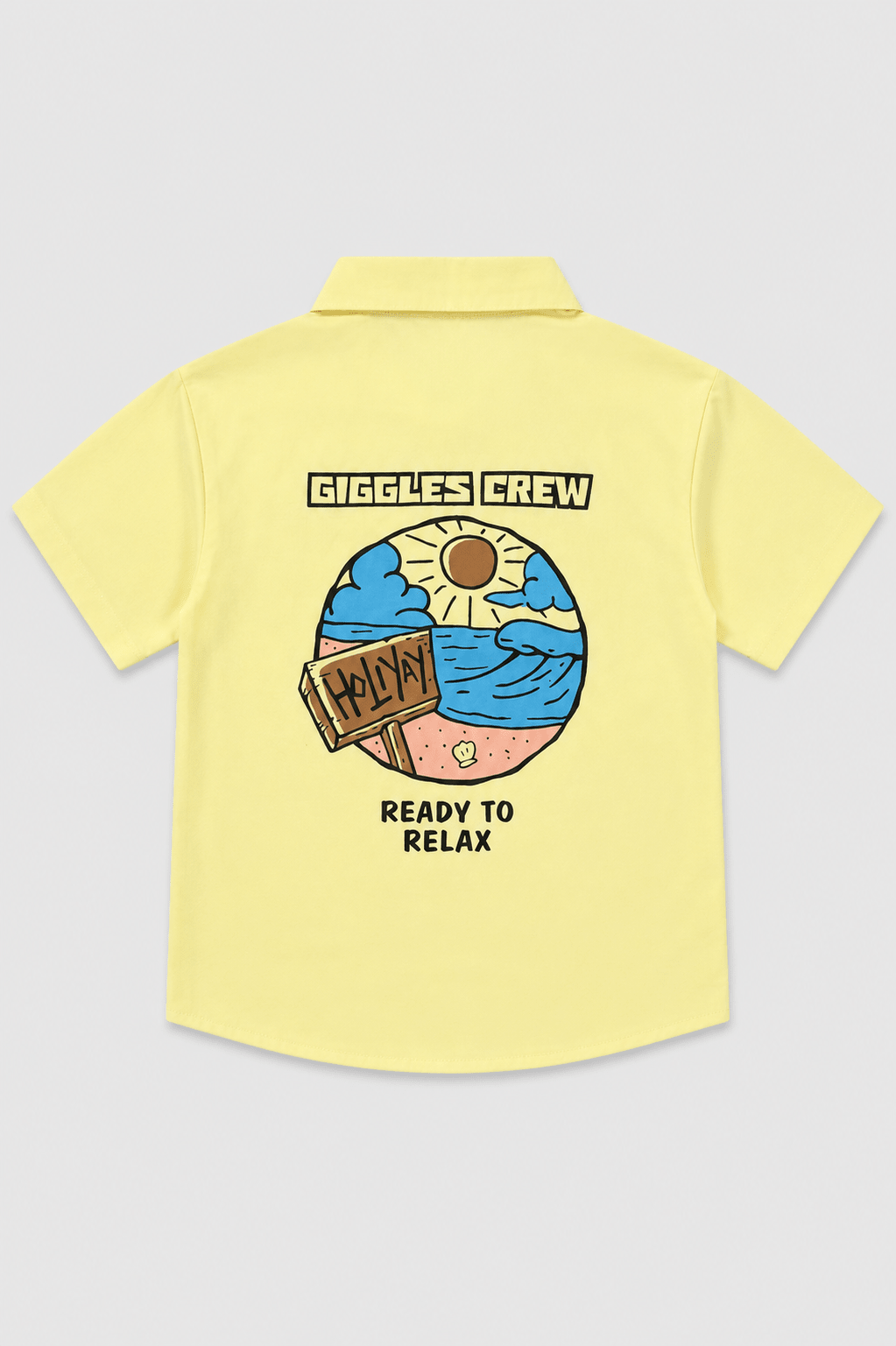 Boys Sunny Escape Graphic Vacation Shirt - Giggles Crew