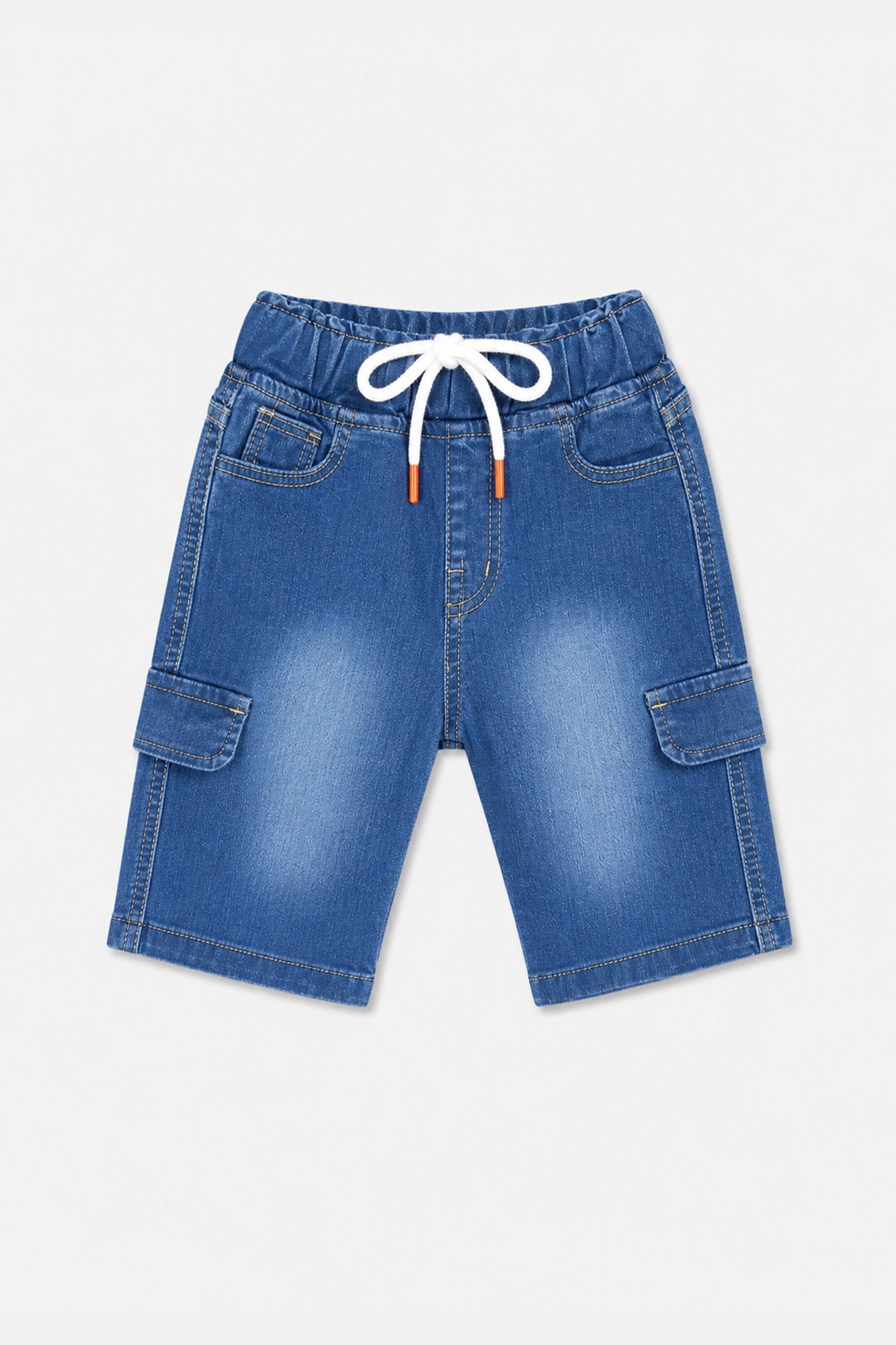 Boys long Urban Cargo Denim Shorts
