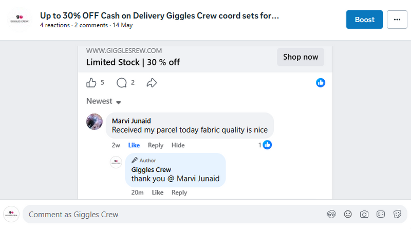 Customer review