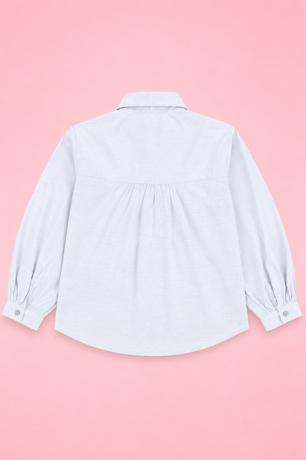 Girls Snow Pearl Puff Sleeve Shirt