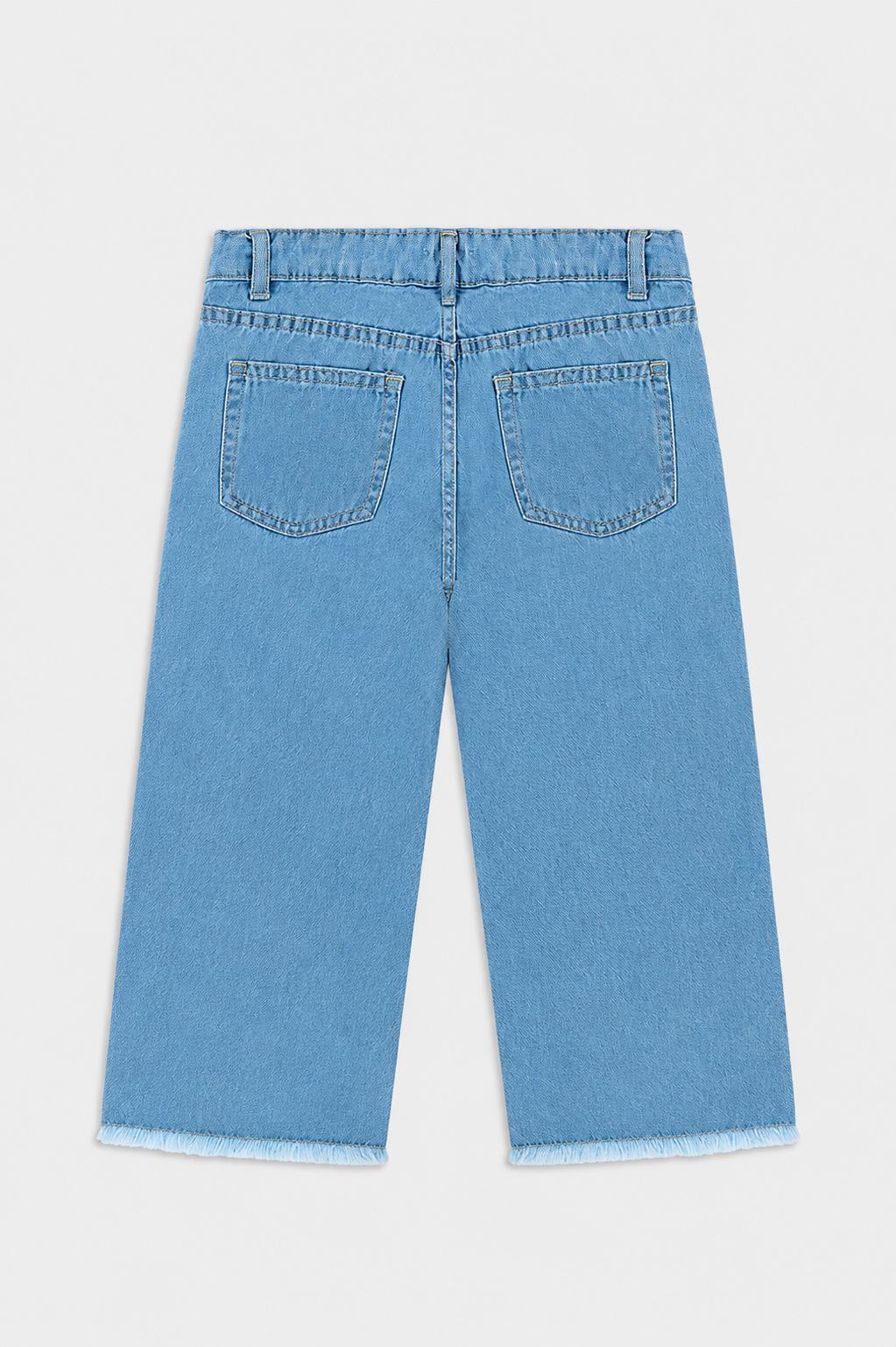 Light blue wide-leg denim pant | Giggles Crew Kids Clothing Pakistan |