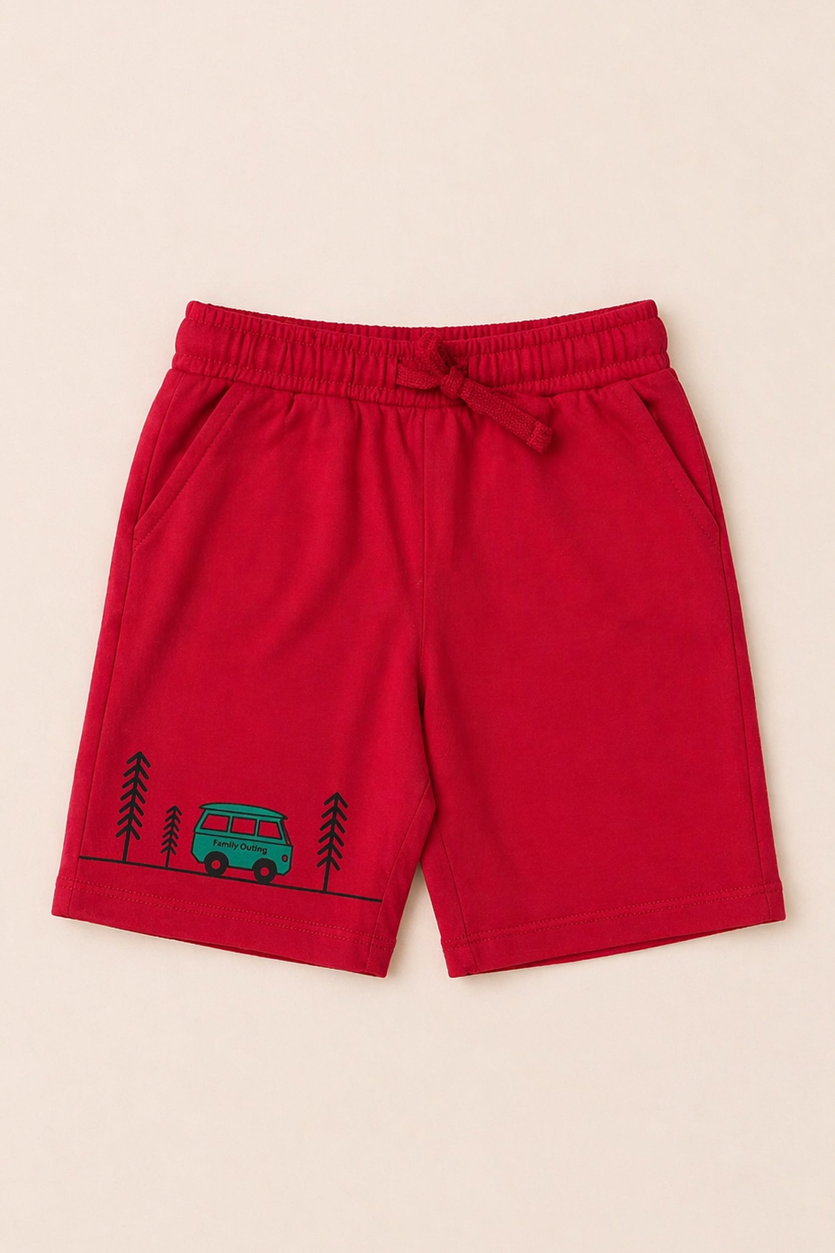 Boys Kids Red Adventure Co-ord Set | Giggles Crew Kids Clothing Pakistan |