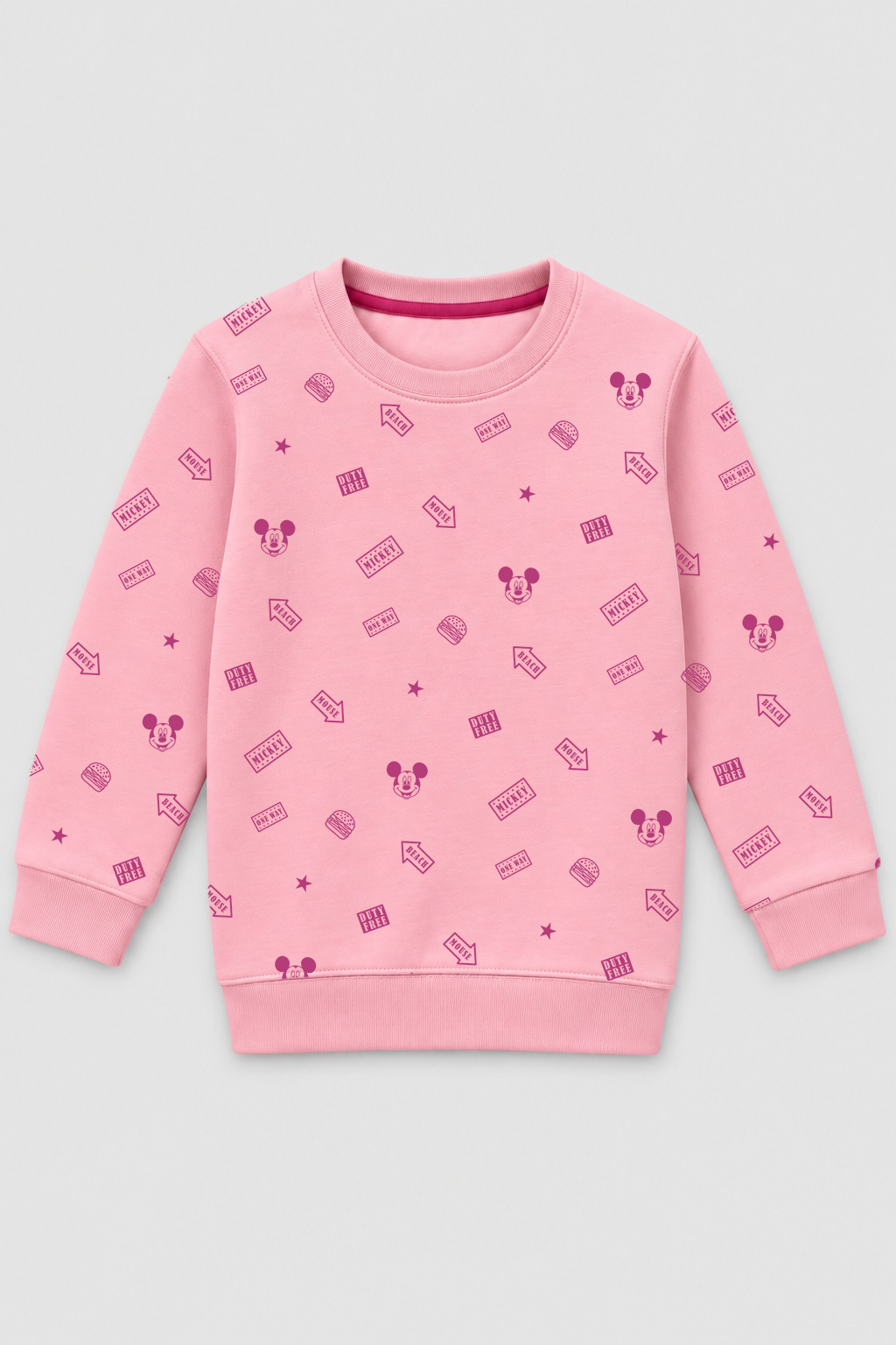 girl pink micky mouse sweatshirt