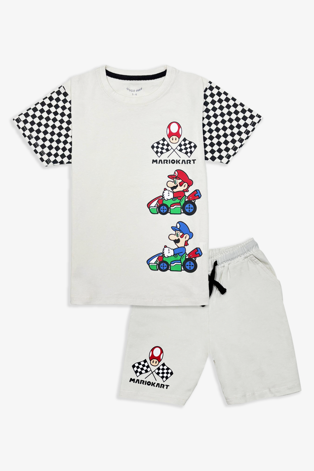 Boys off white co-ords set | Giggles Crew Kids Clothing Pakistan |