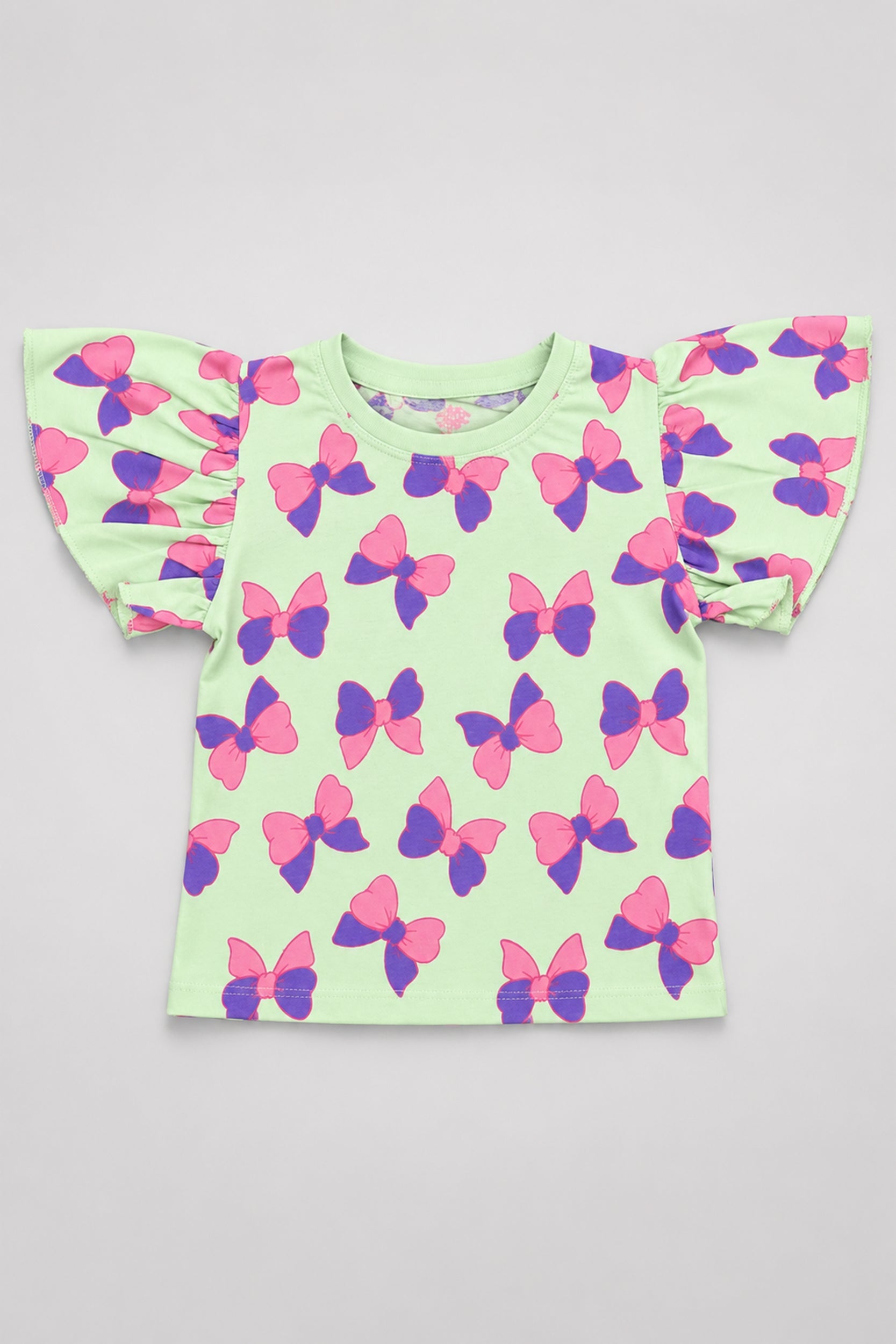 Girls Butterfly Bliss Flutter Sleeve Top - Giggles Crew