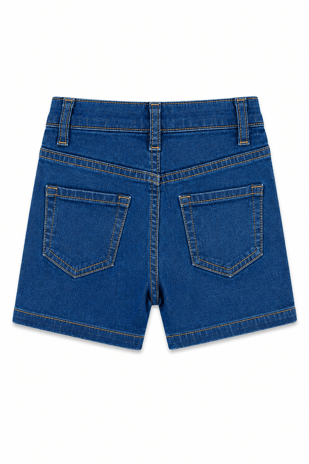 Girls embrioded Rainbow Hearts Denim Shorts - Giggles Crew