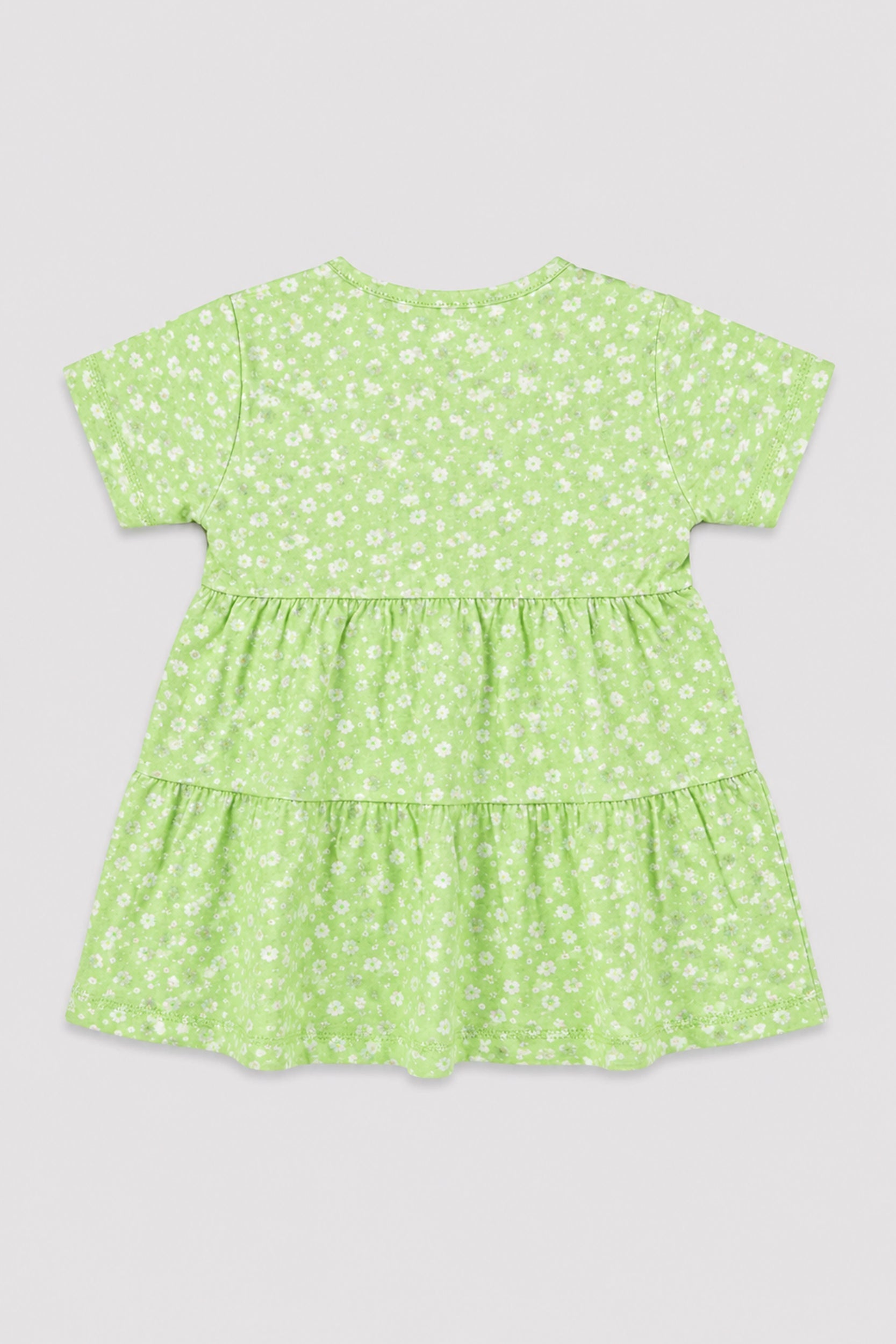 Girls Mint Blossom Tiered Frock - Giggles Crew