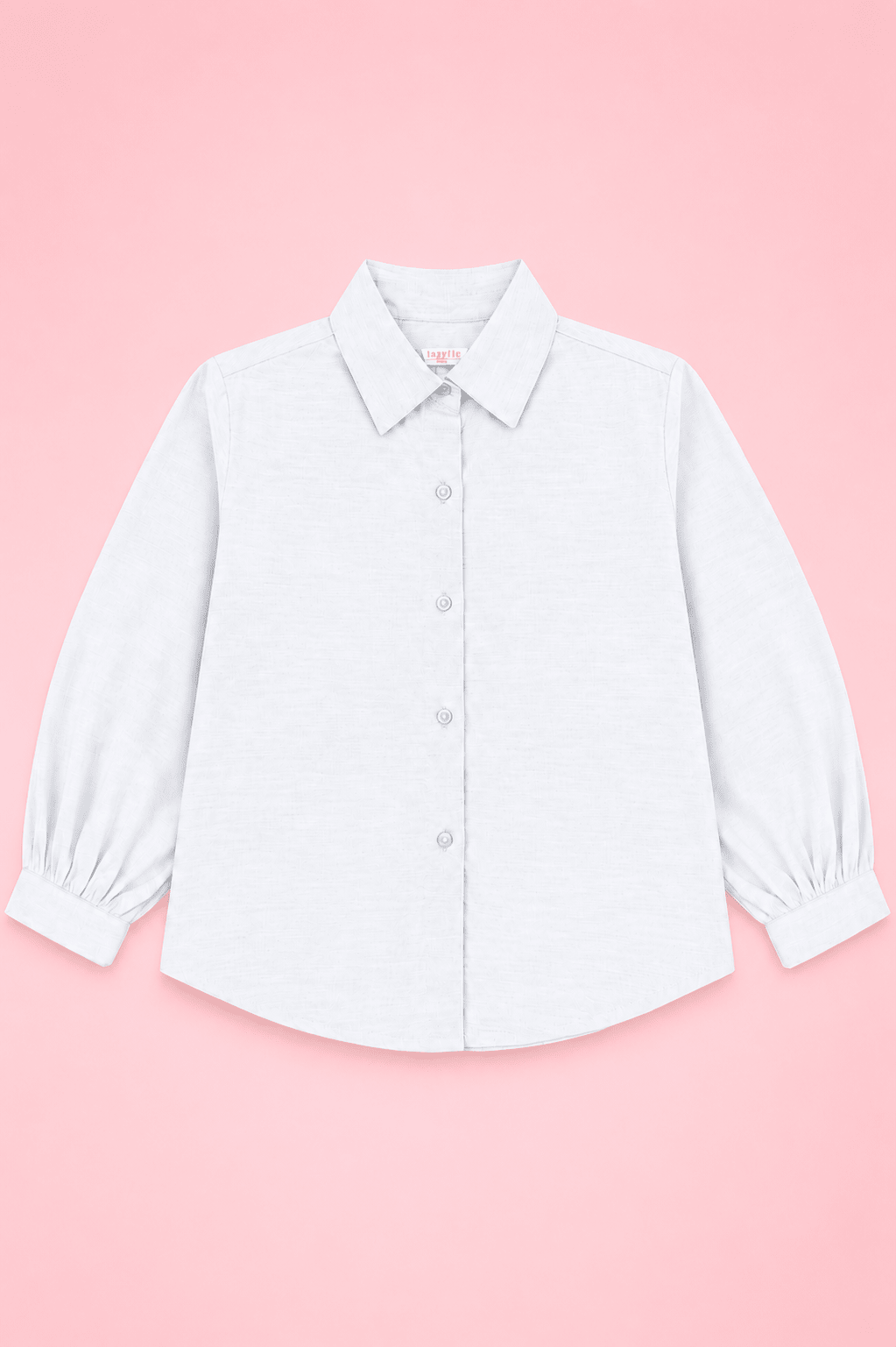 Girls Snow Pearl Puff Sleeve Shirt - Giggles Crew