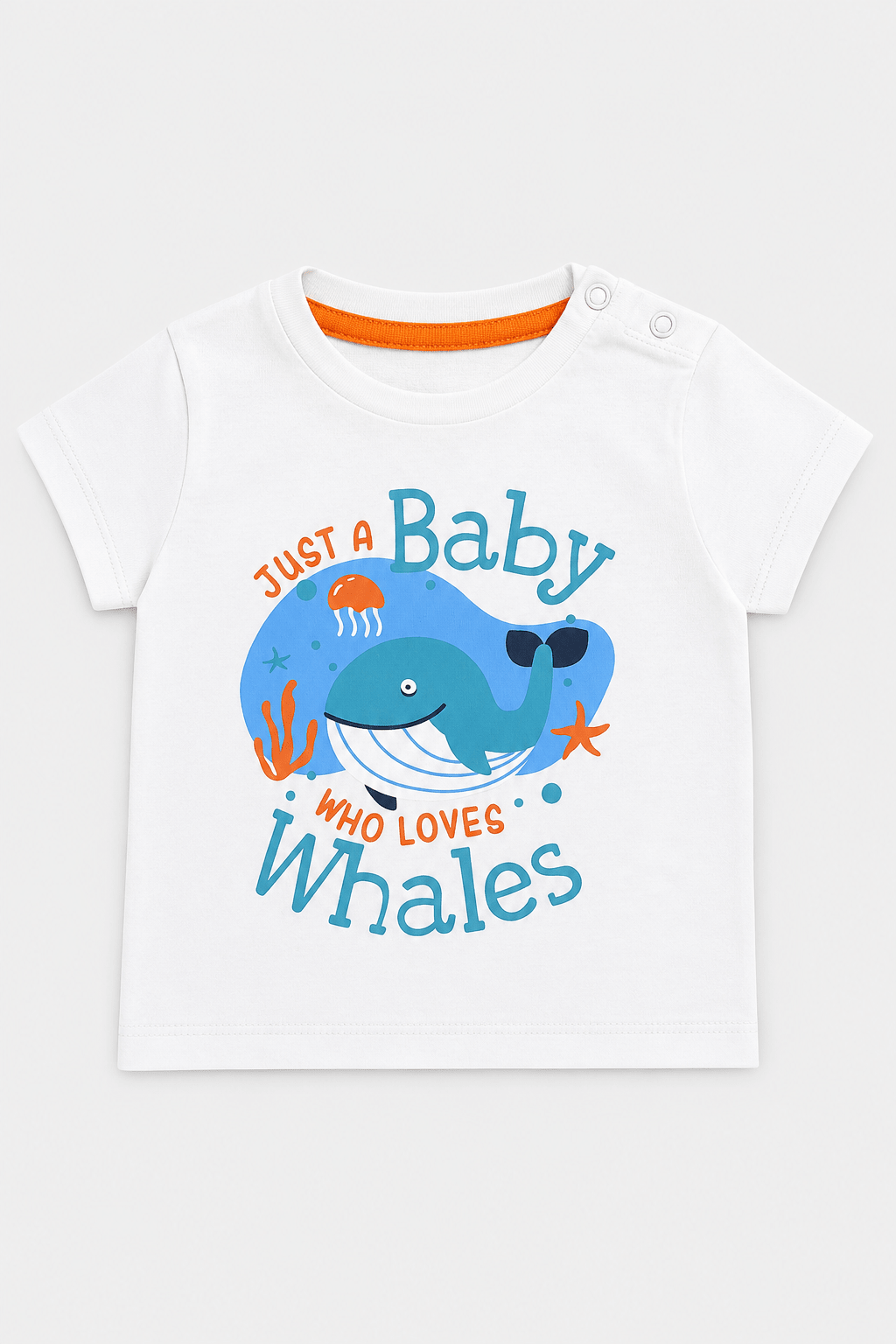 Infant boys white T shirt - Giggles Crew