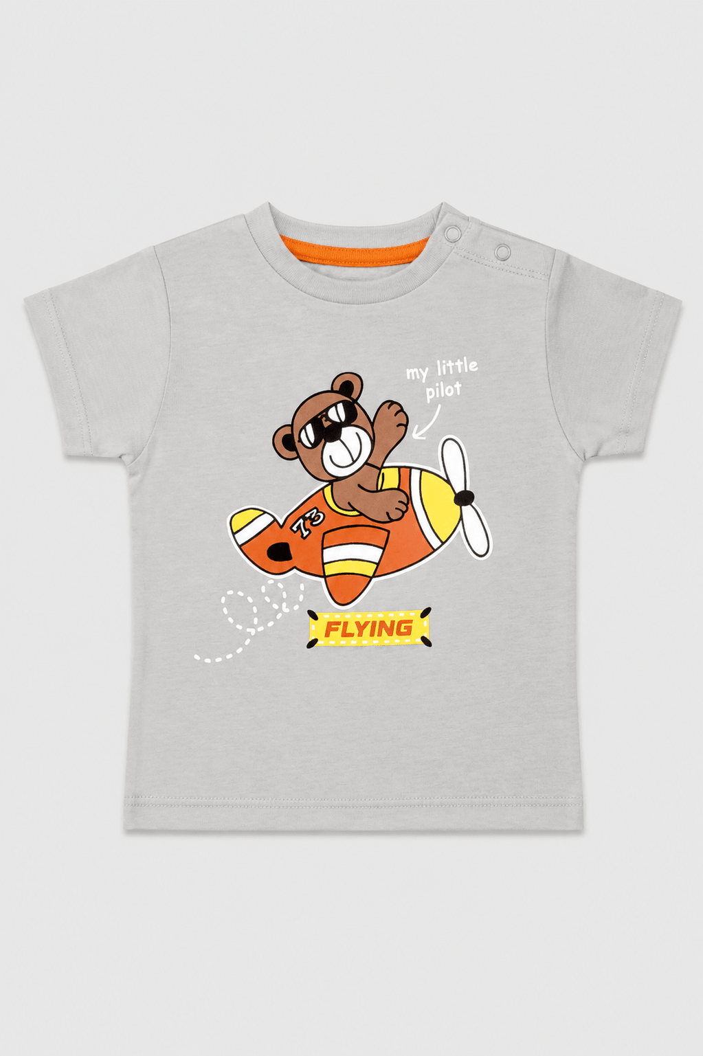 Infant Little Pilot Bear Graphic T-Shirt - Giggles Crew