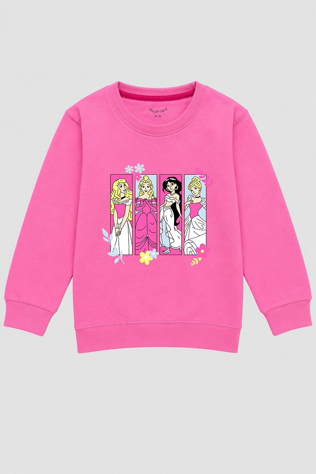 Girs Princess Garden Pink Sweatshirt