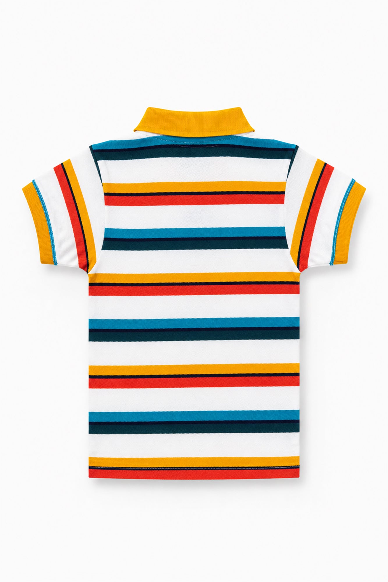 Boys Rainbow Stripe Polo Shirt