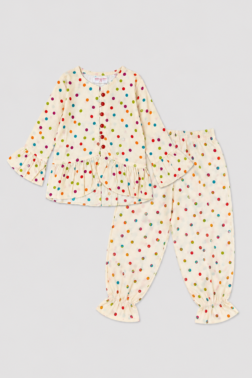 Girls’ Multicolor Polka Dot coord set
