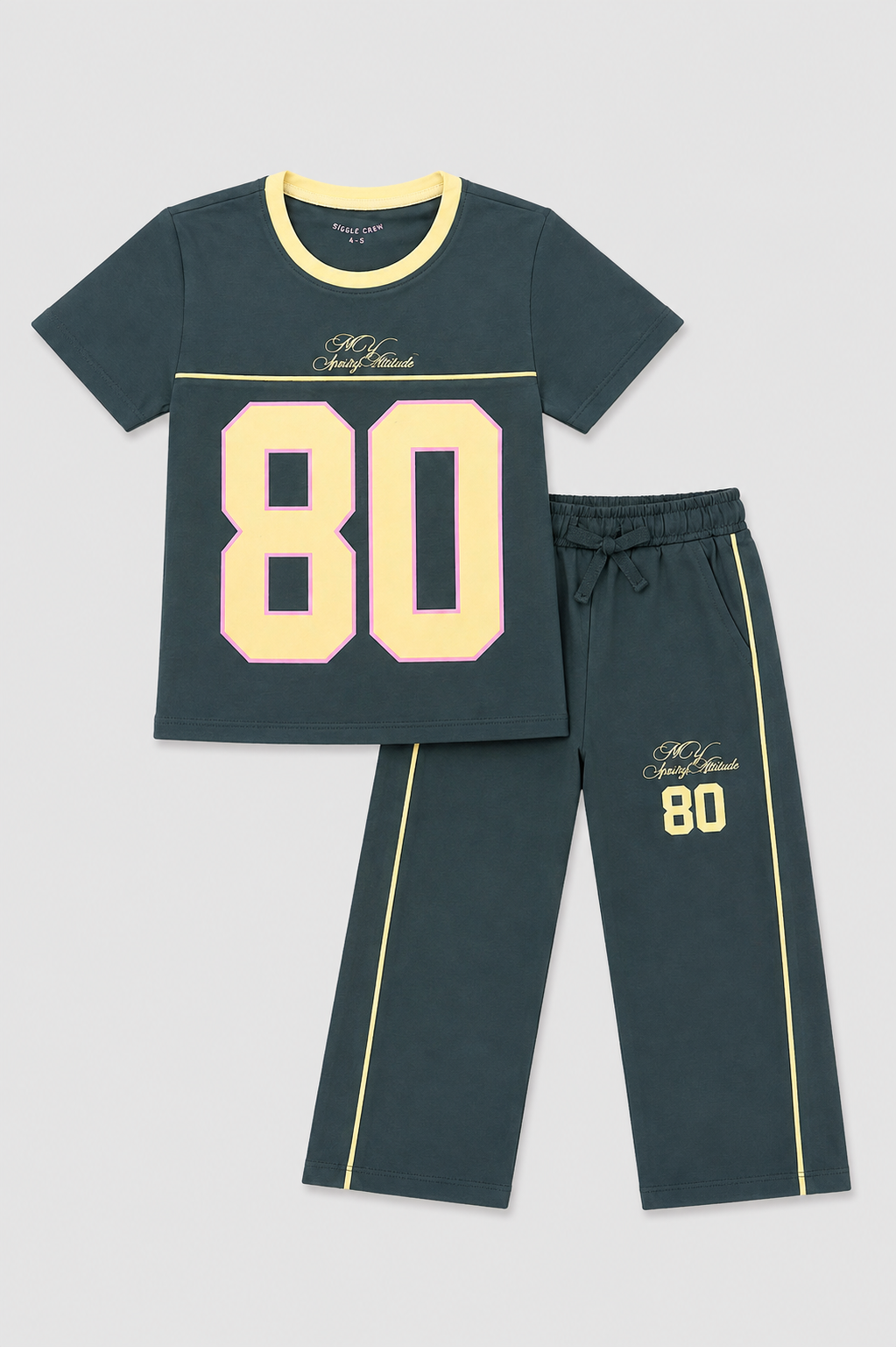 Girls Teal Sporty Co-ord Set