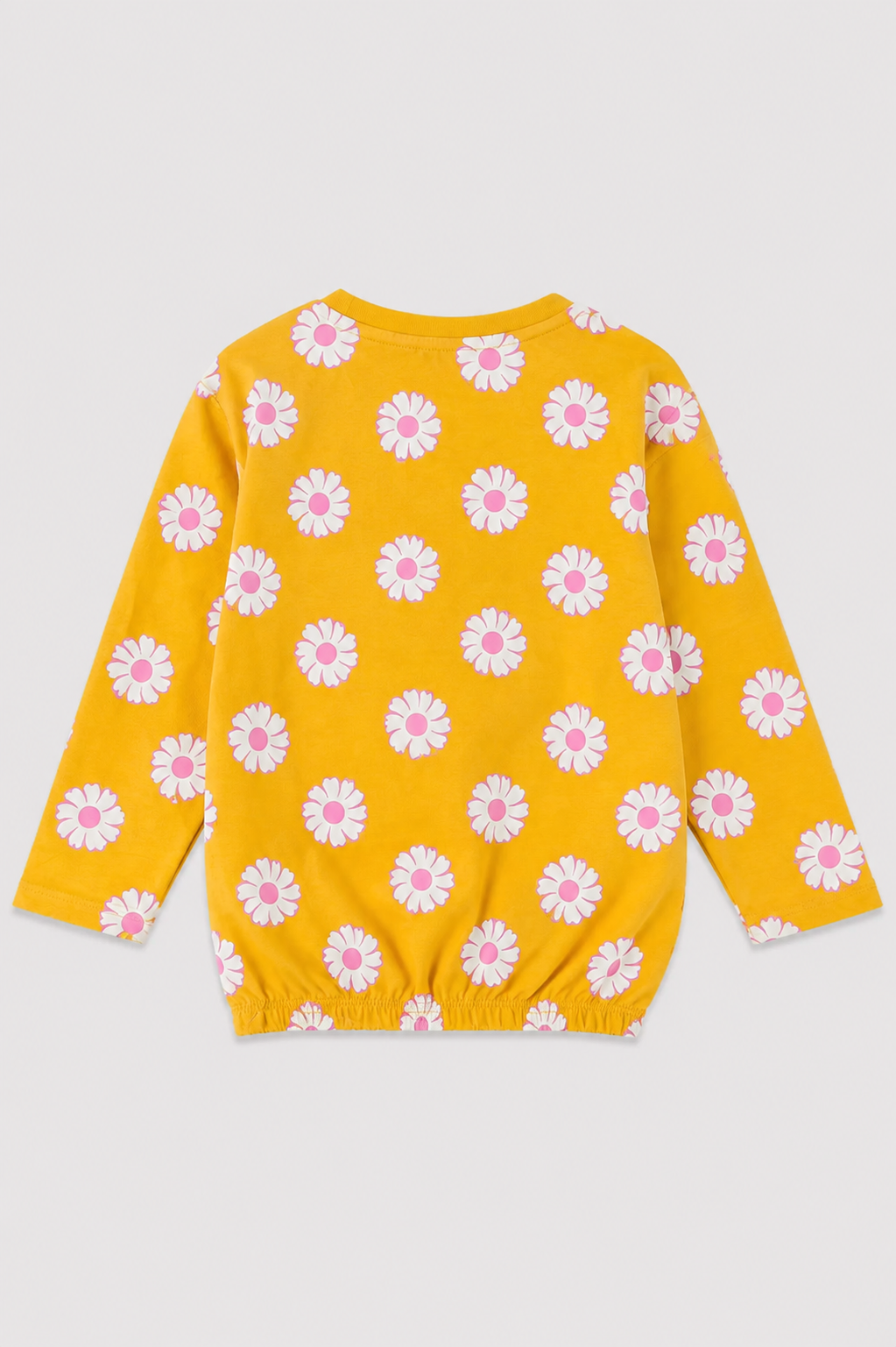 Girls floral maustard Daisy full-Sleeve shirt
