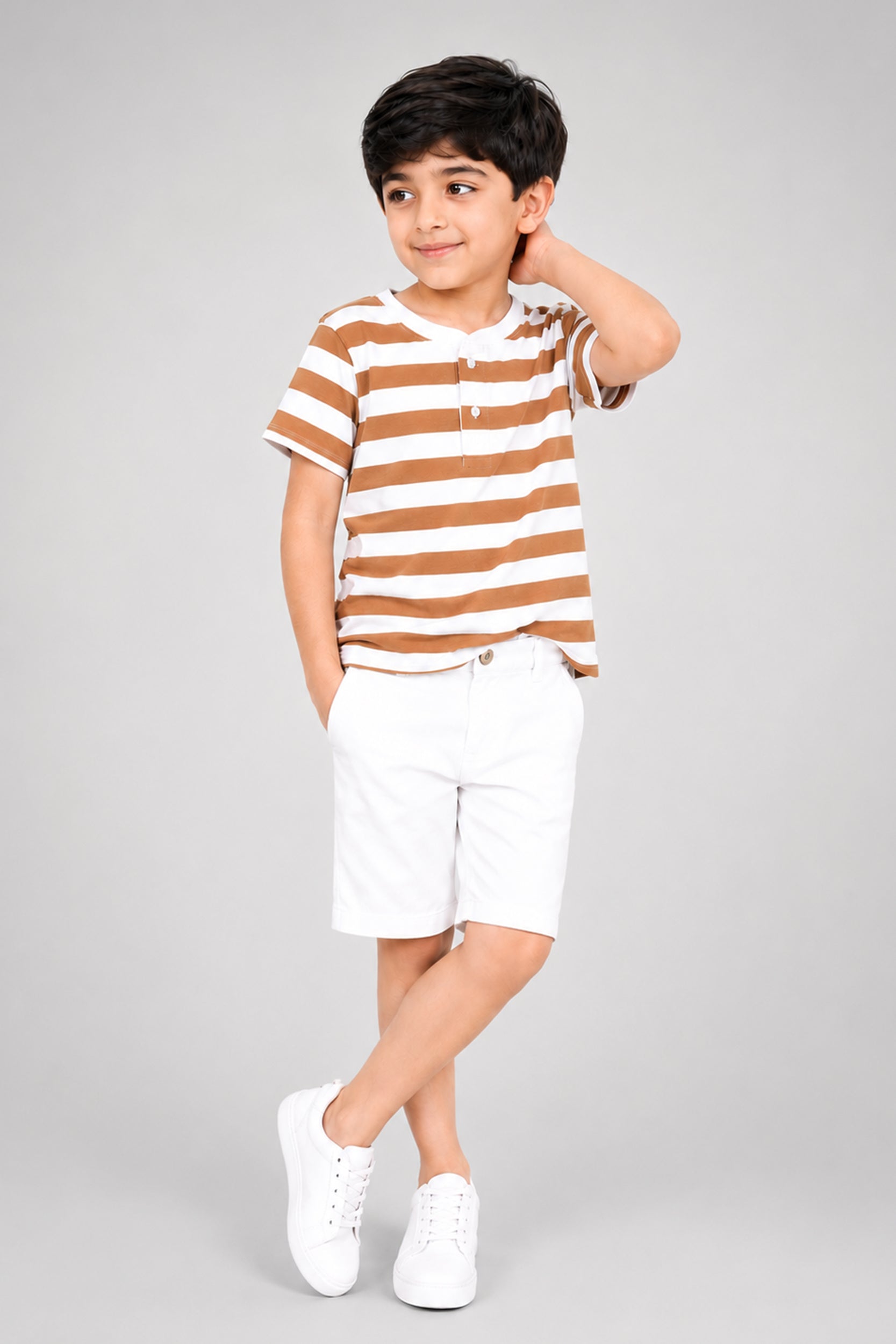 Boy's Caramel Coast Striped T-Shirt
