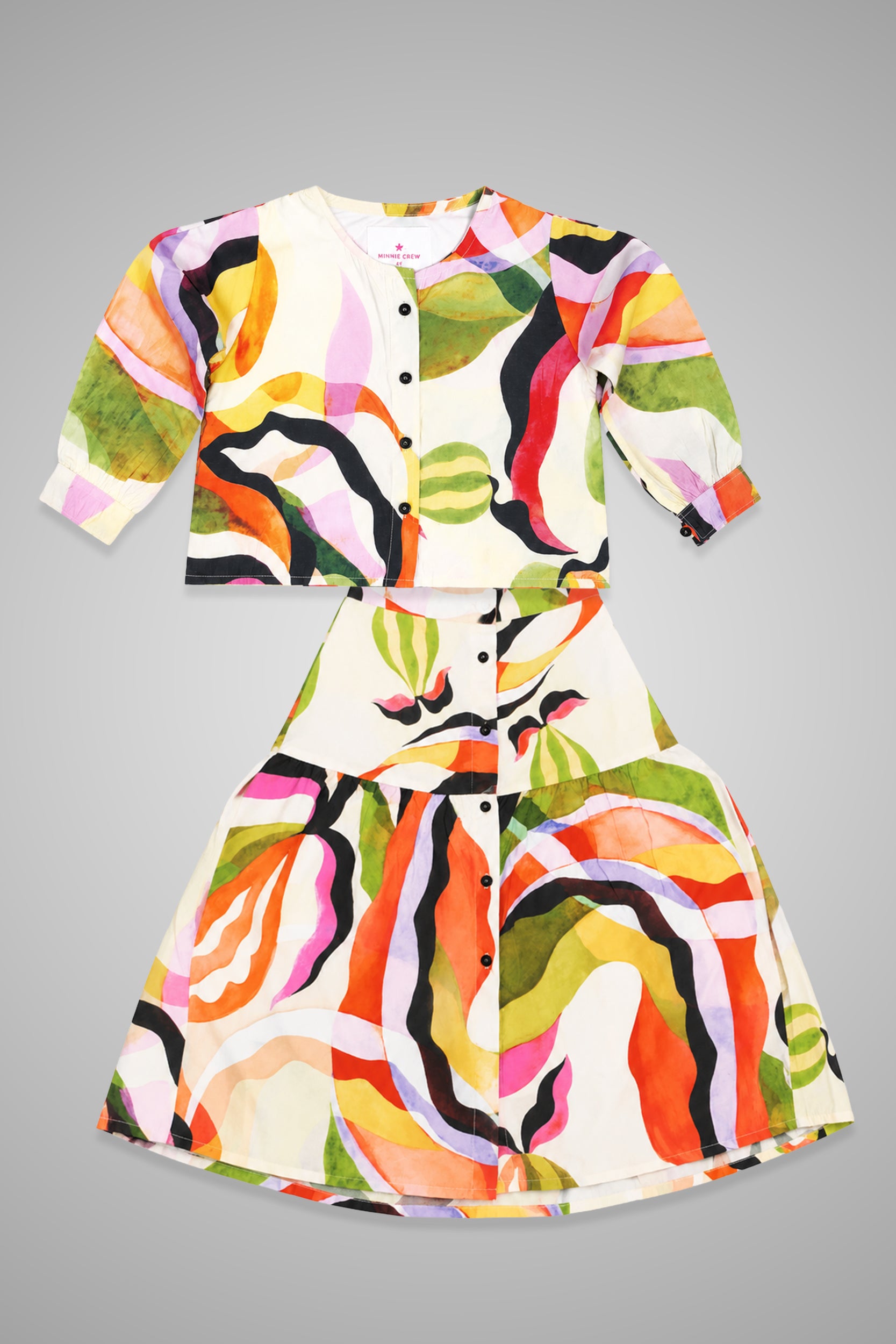Girls Rainbow Whirl Co-ord Set