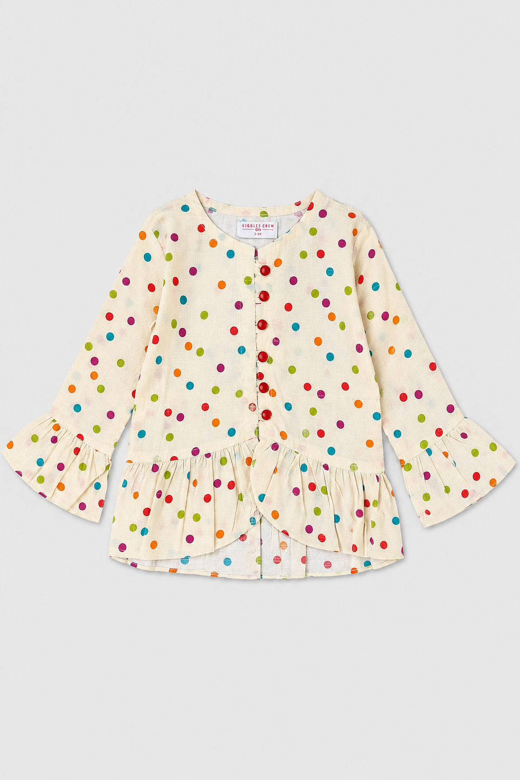 Girls’ Multicolor Polka Dot coord set