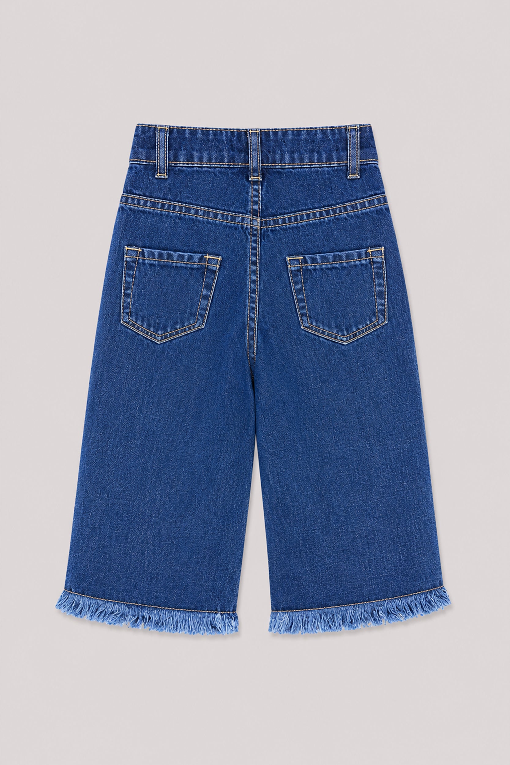 Girls’ Sweetheart Embroidered Denim Culottes