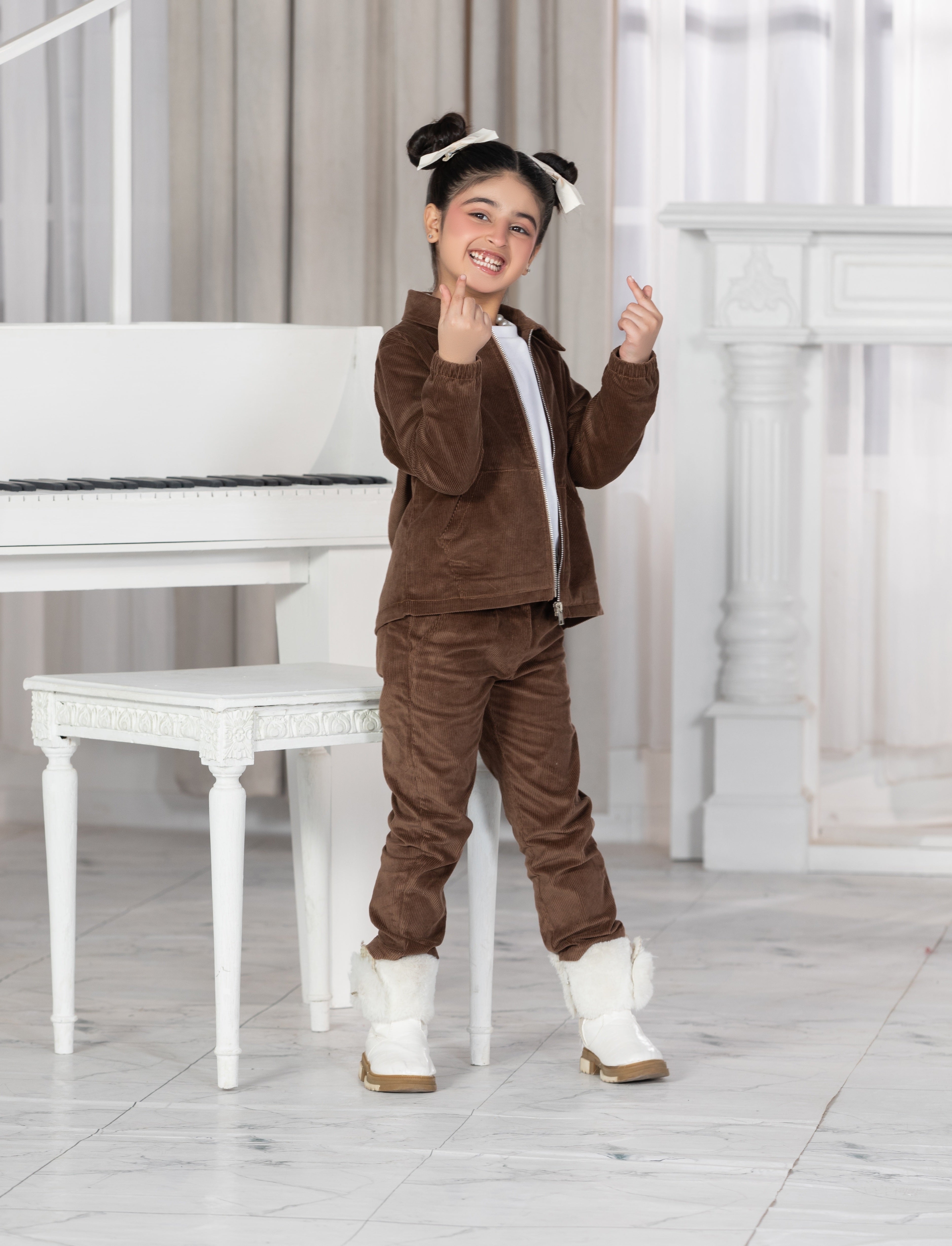 Brown Corduroy Classic Co-Ord Set