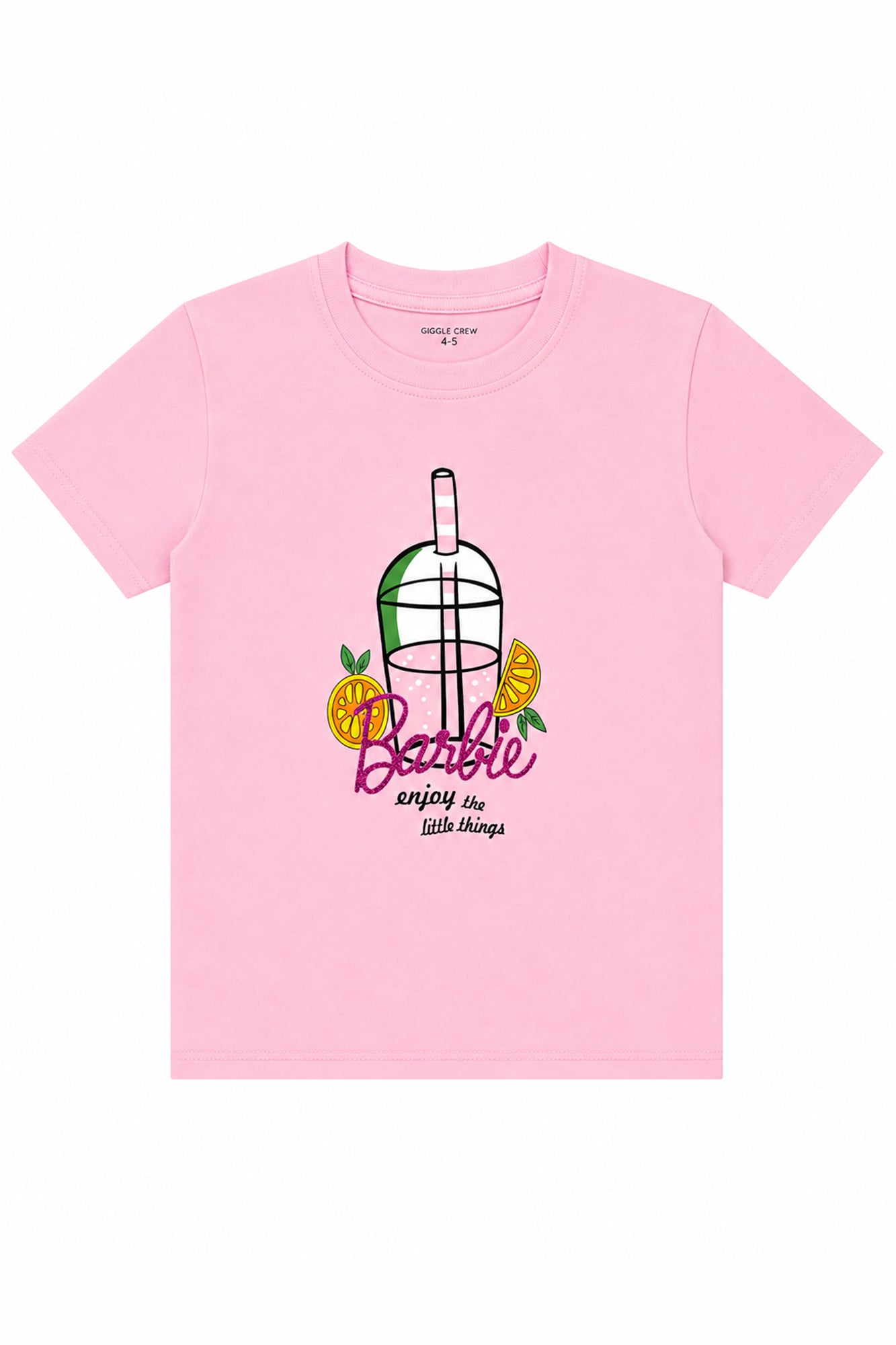 Girls Pink Citrus Splash Tee