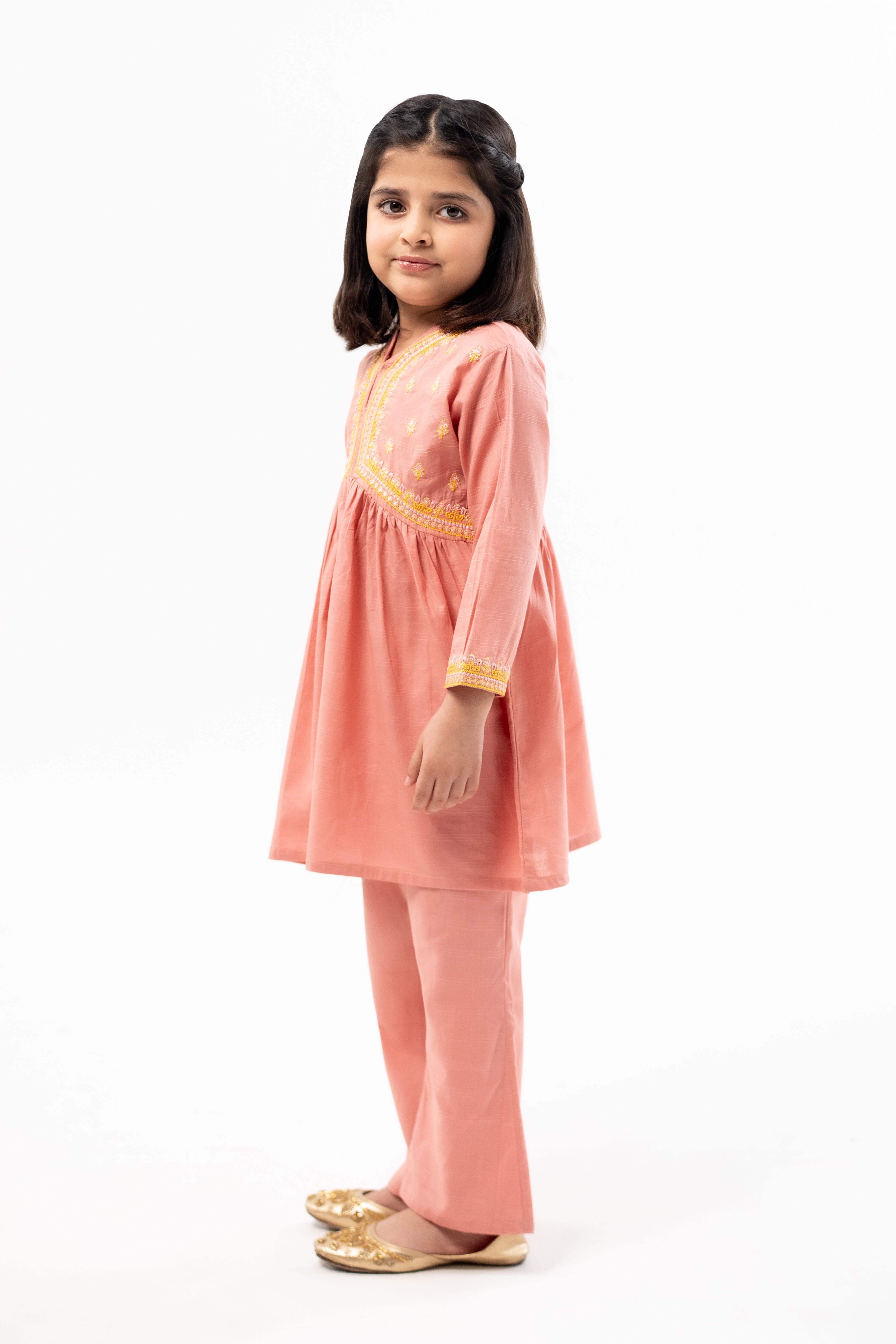 Embroidered Frock Set