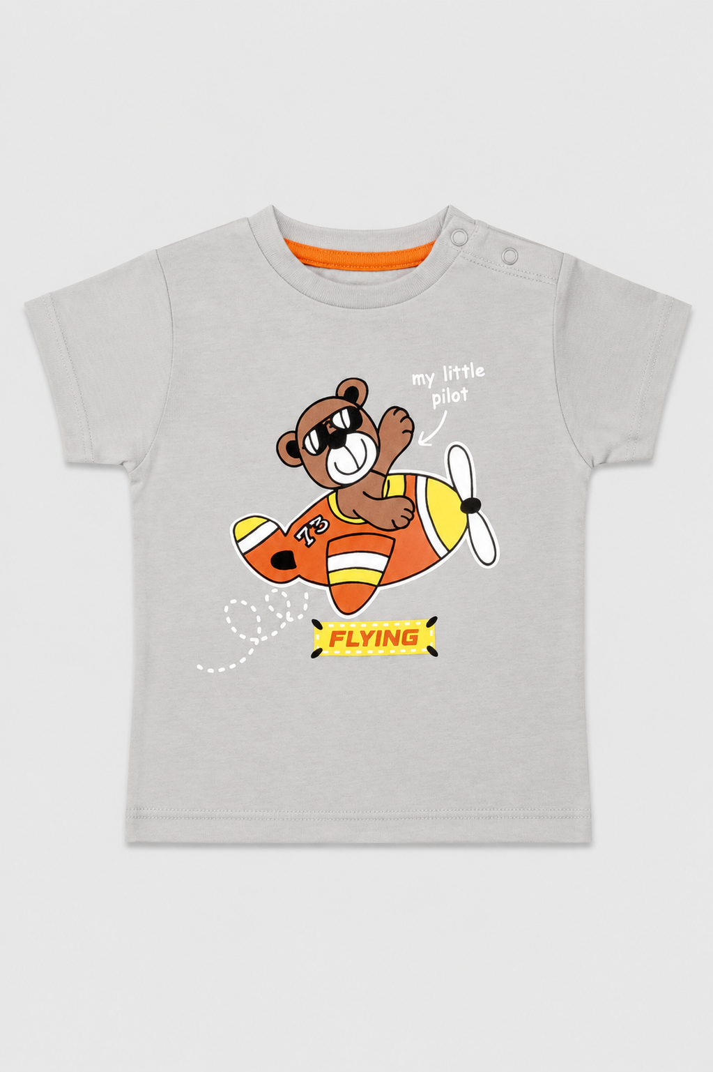 Infant Little Pilot Bear Graphic T-Shirt