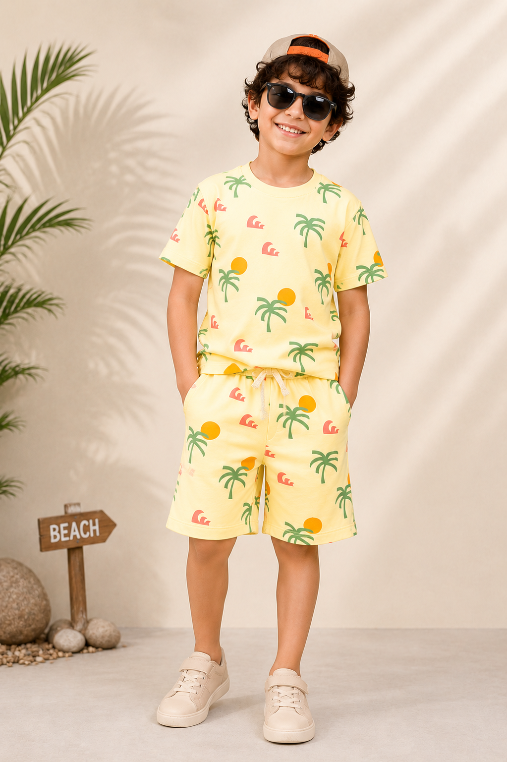 Boys Sunny Palm Paradise Co-ord Set