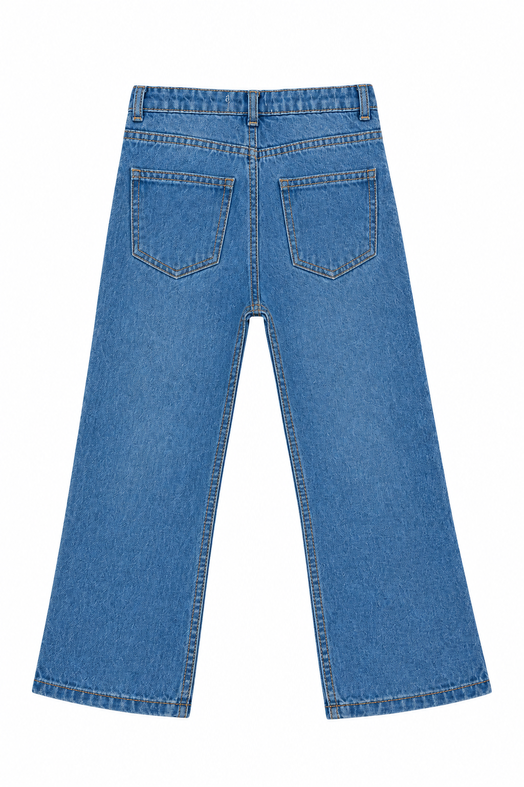 Light wash wide-leg jeans