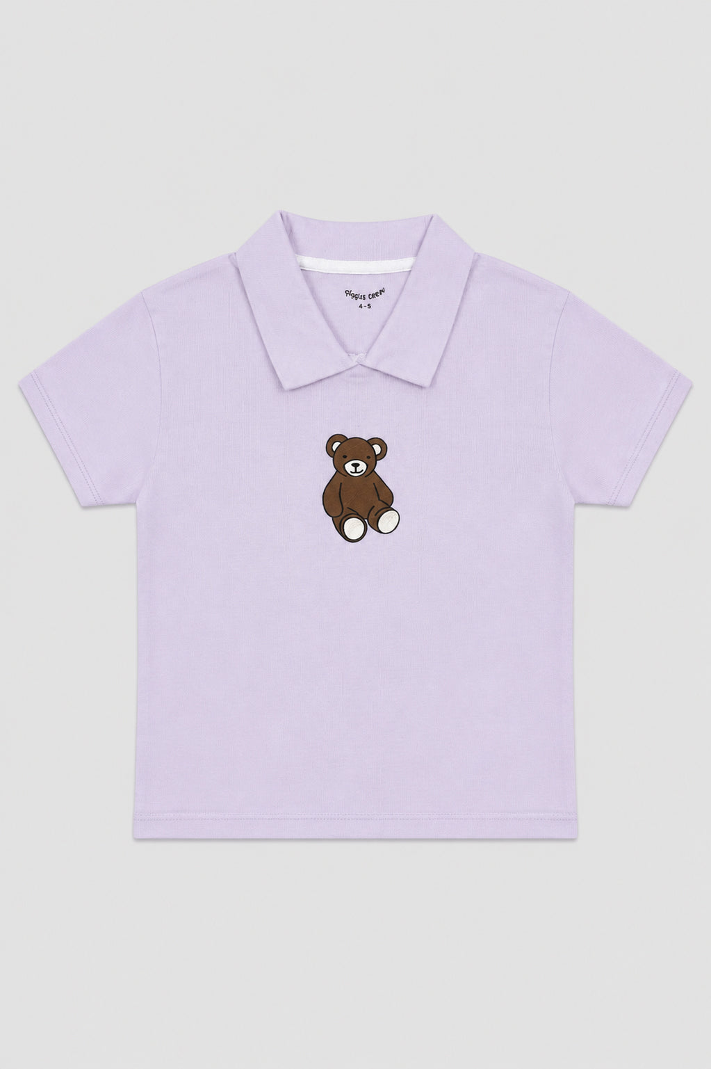Girl's Teddy Bear Polo Co-Ord Set – Lavender