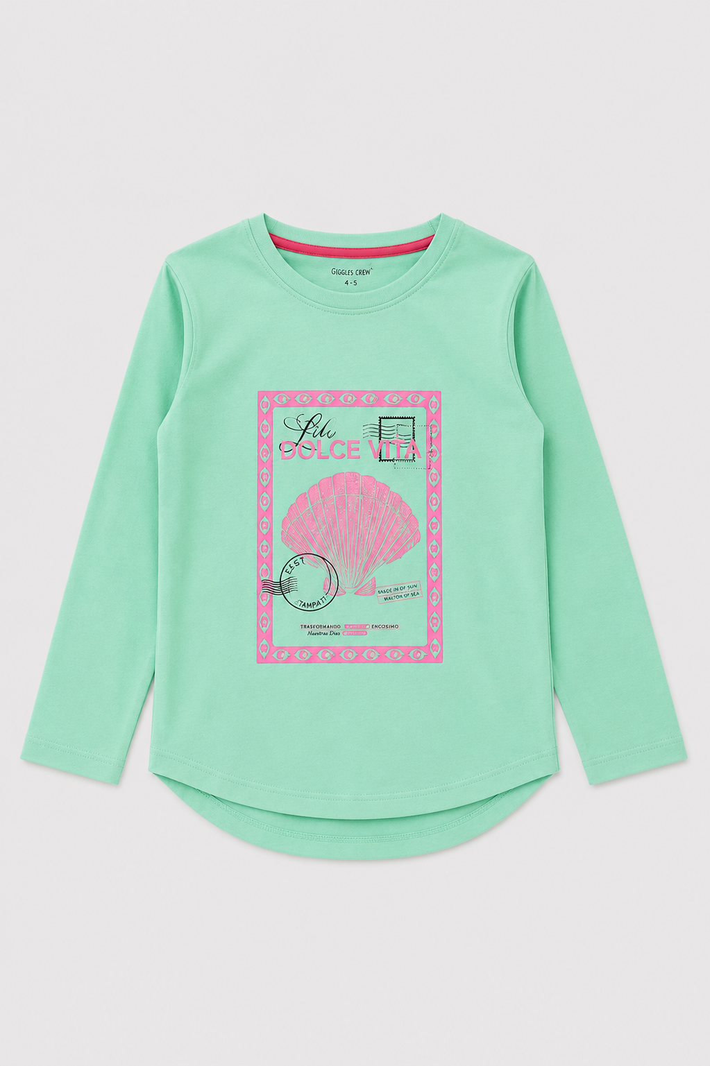 Girls Dolce Vita Seashell full sleeves T-Shirt