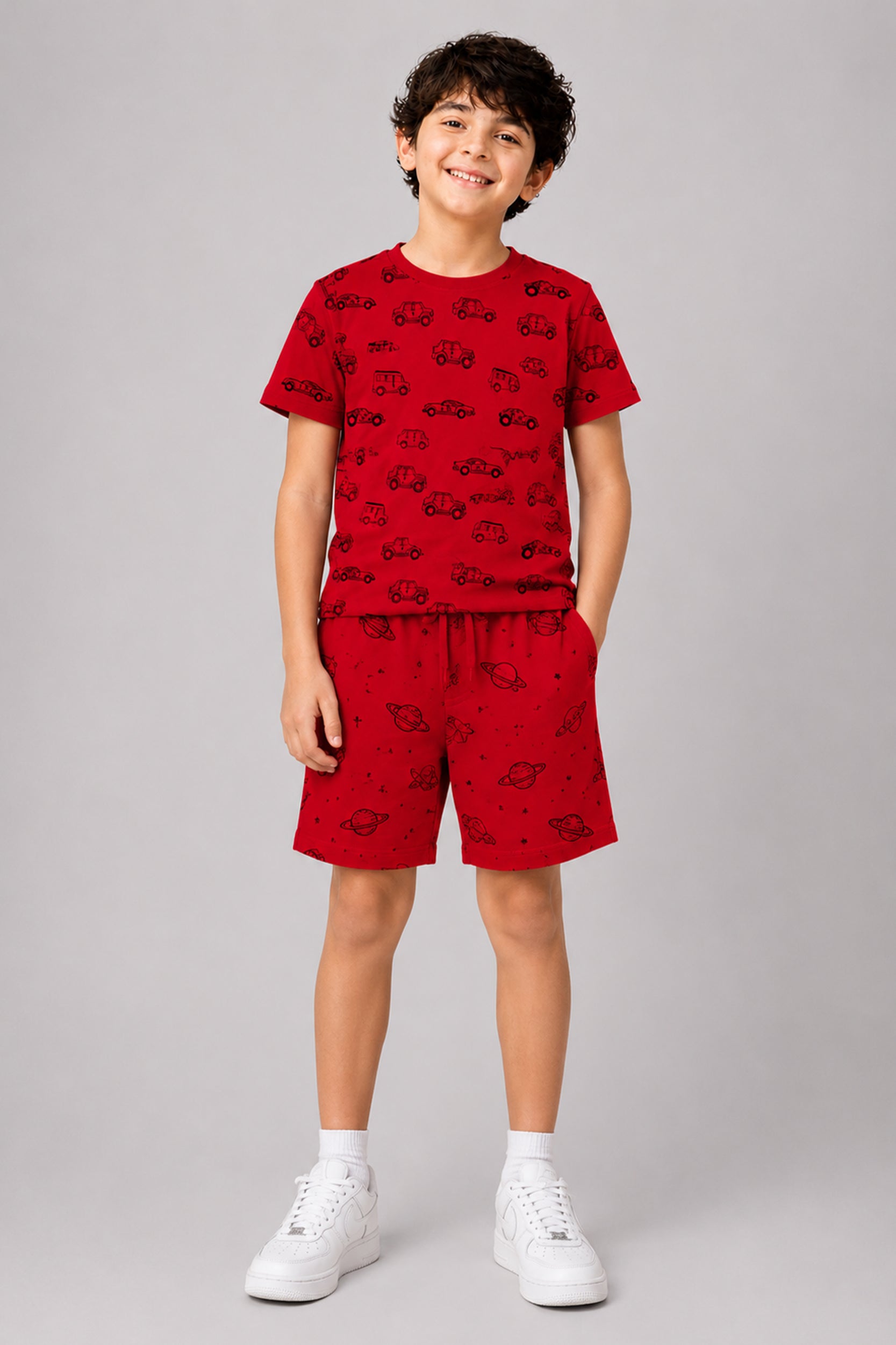 Boys Rocket Explorer Maroon coord set