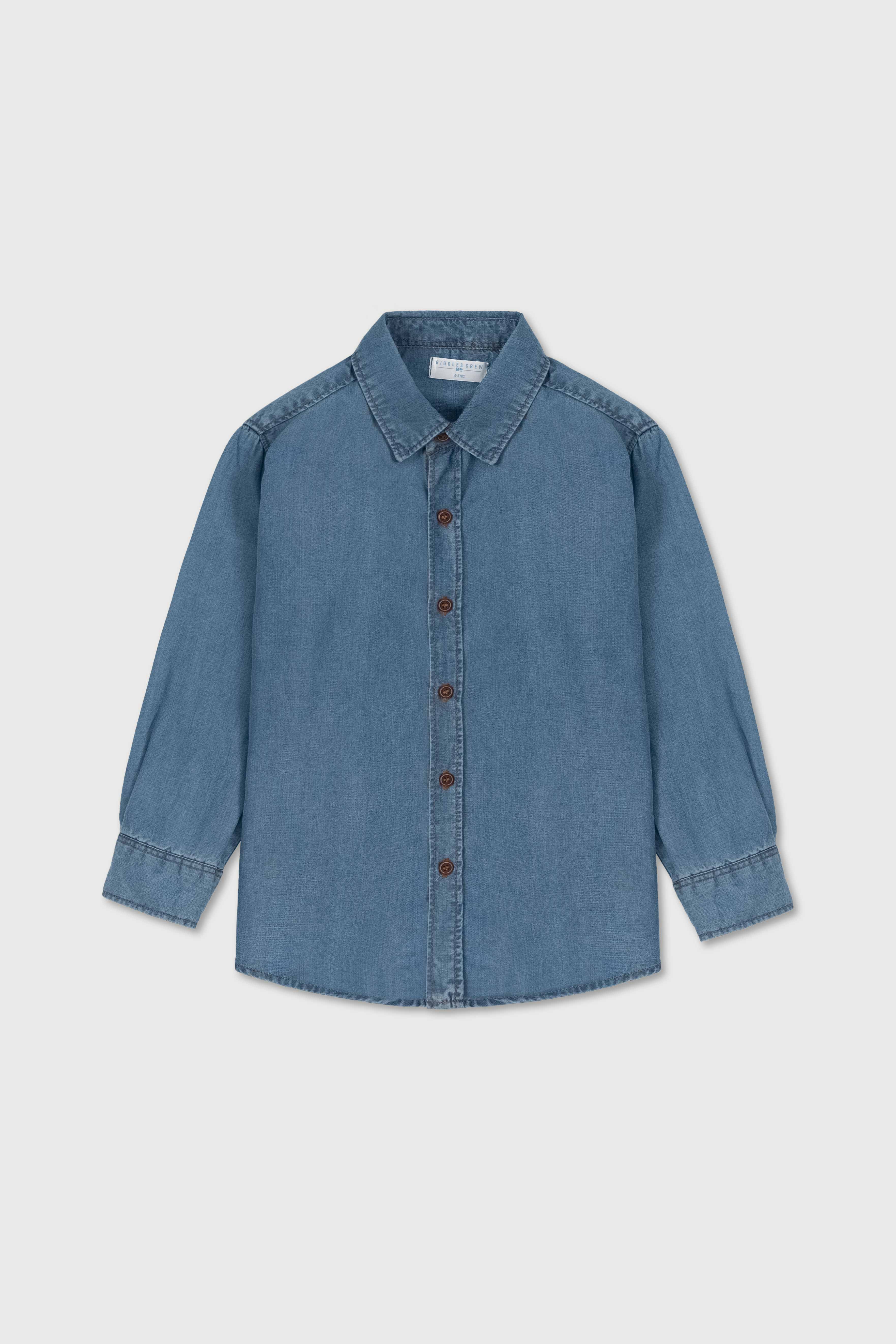 Boys light denim shirt