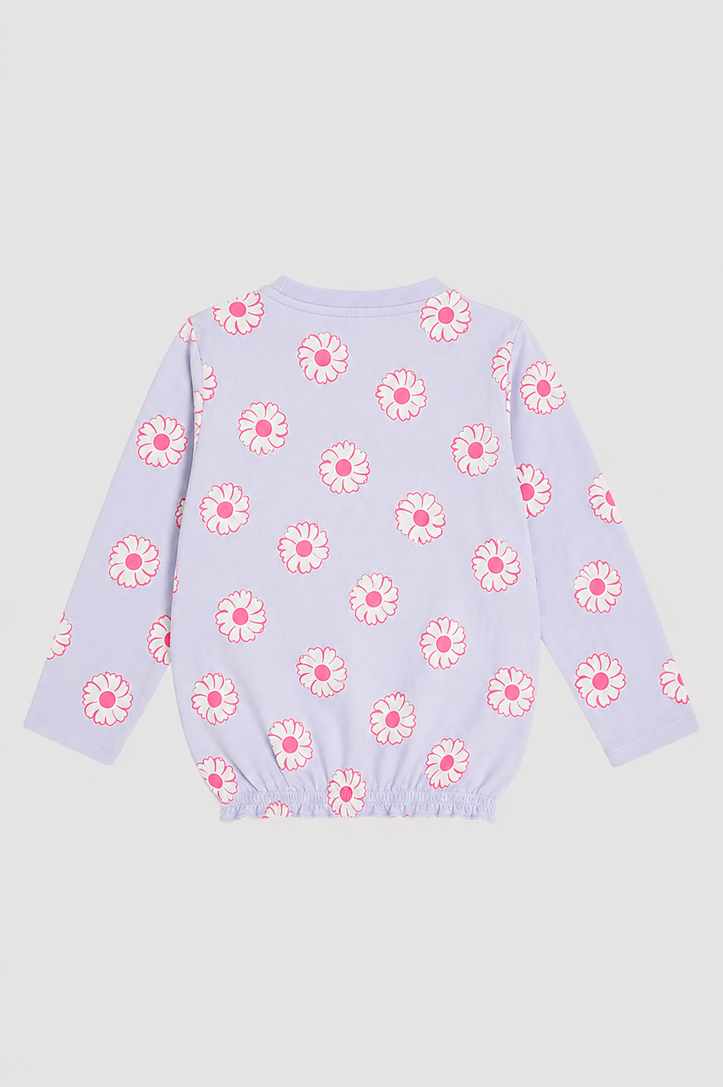 Girls Lavender Daisy Print full sleeve shirt